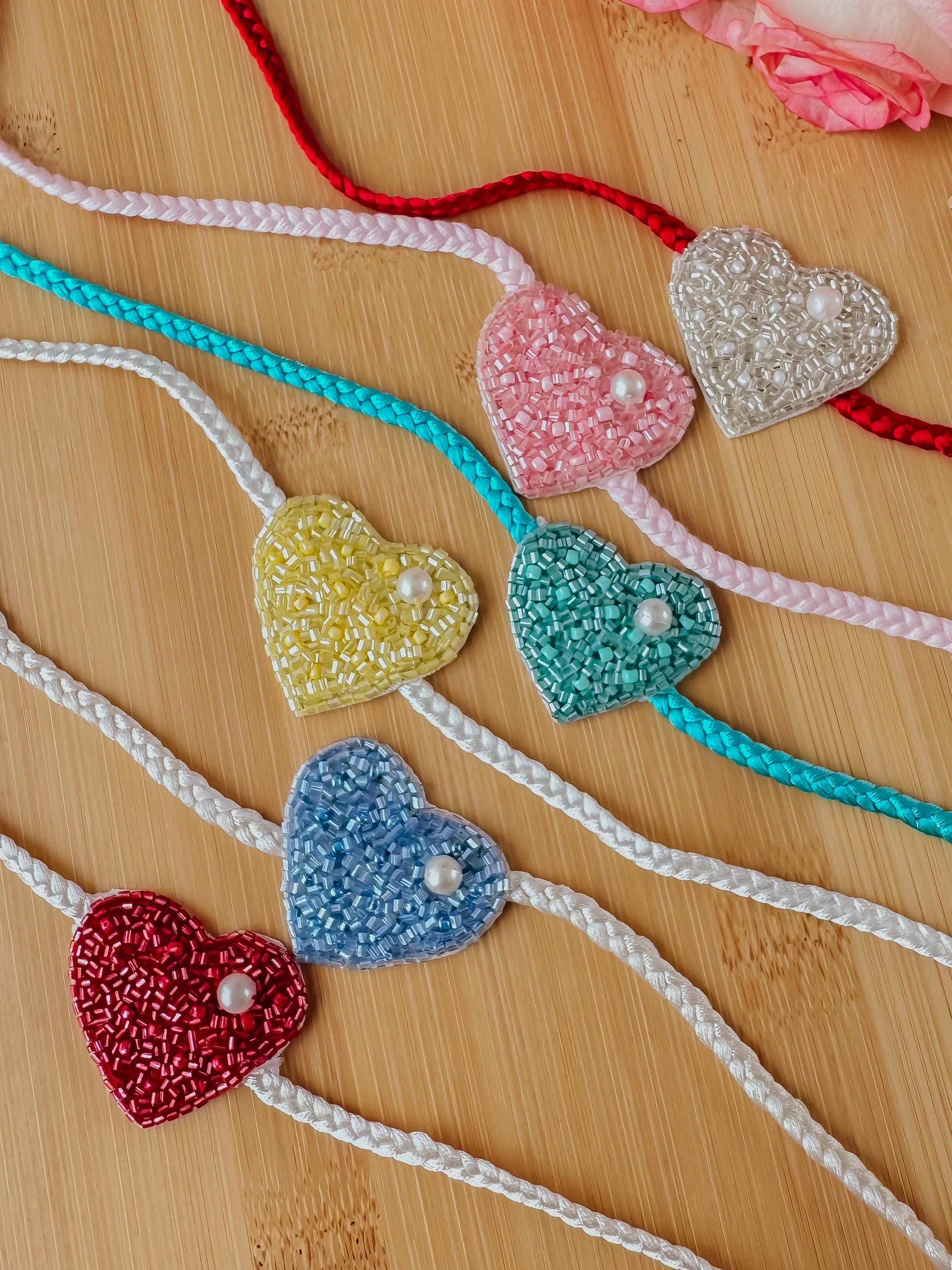 Set of 6 - Love Bond Colorful Handmade Rakhi