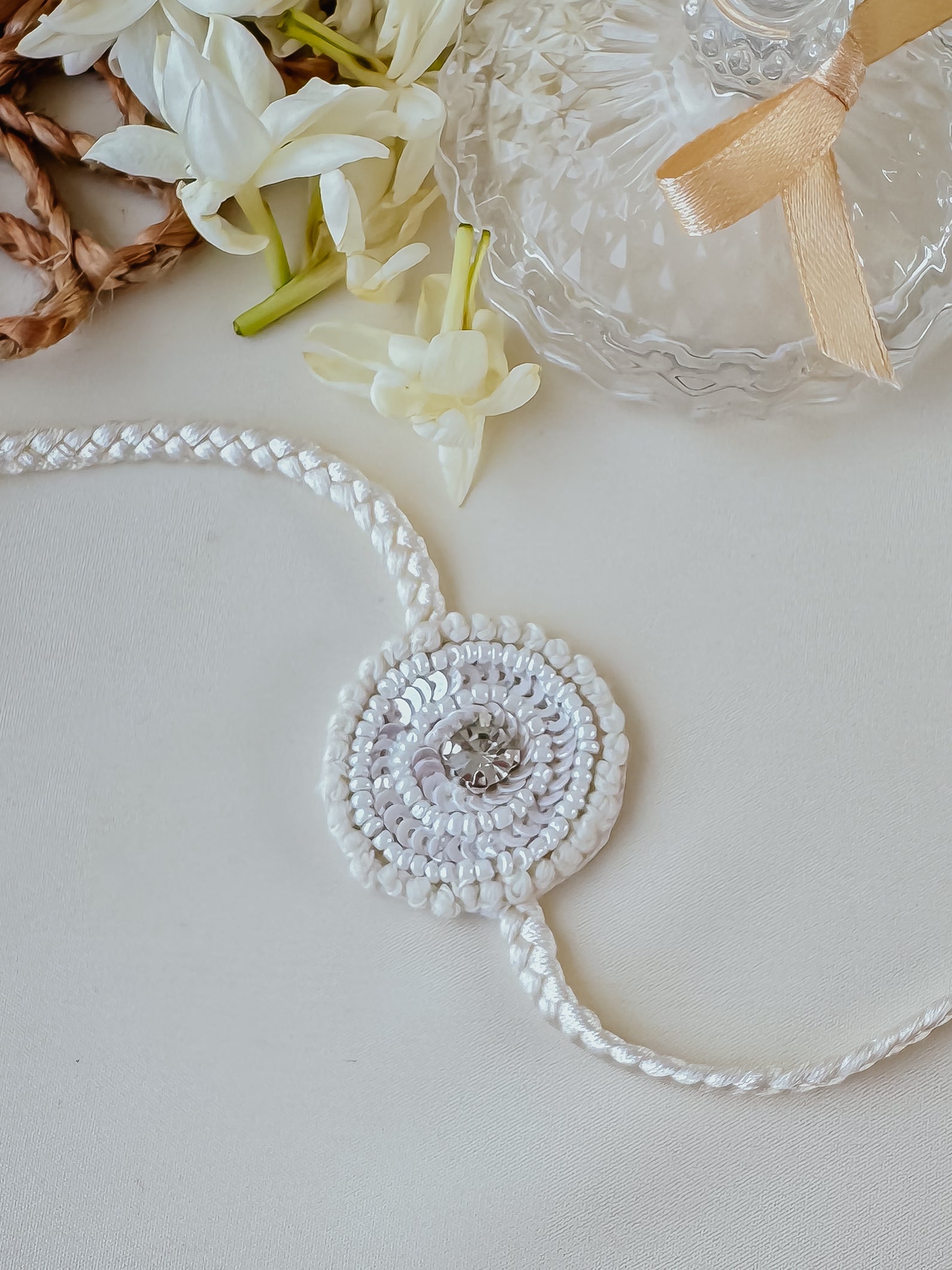 Pure Bliss Ivory Handmade Rakhi