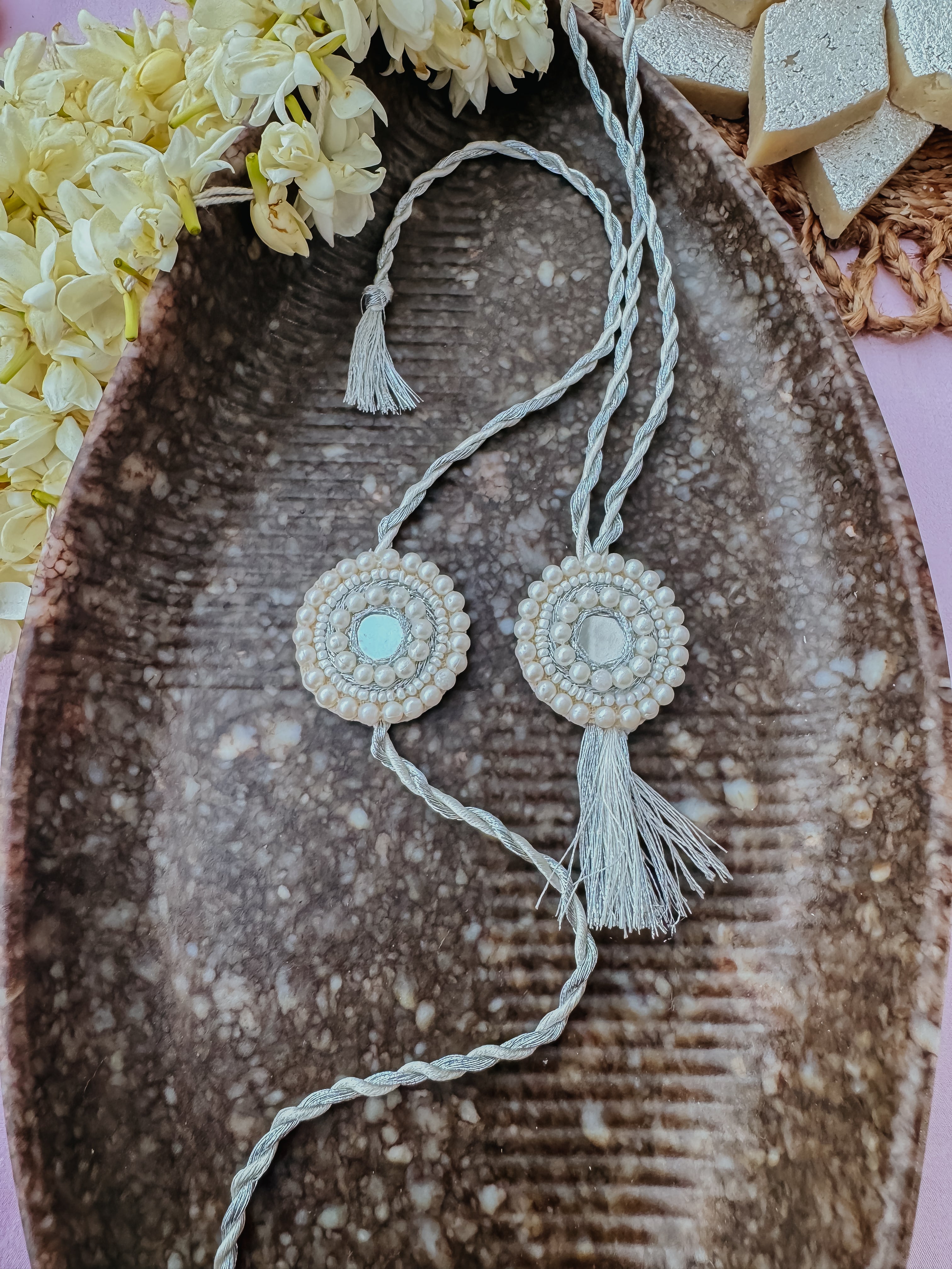 Shiny & Lumba Set Handmade Rakhi