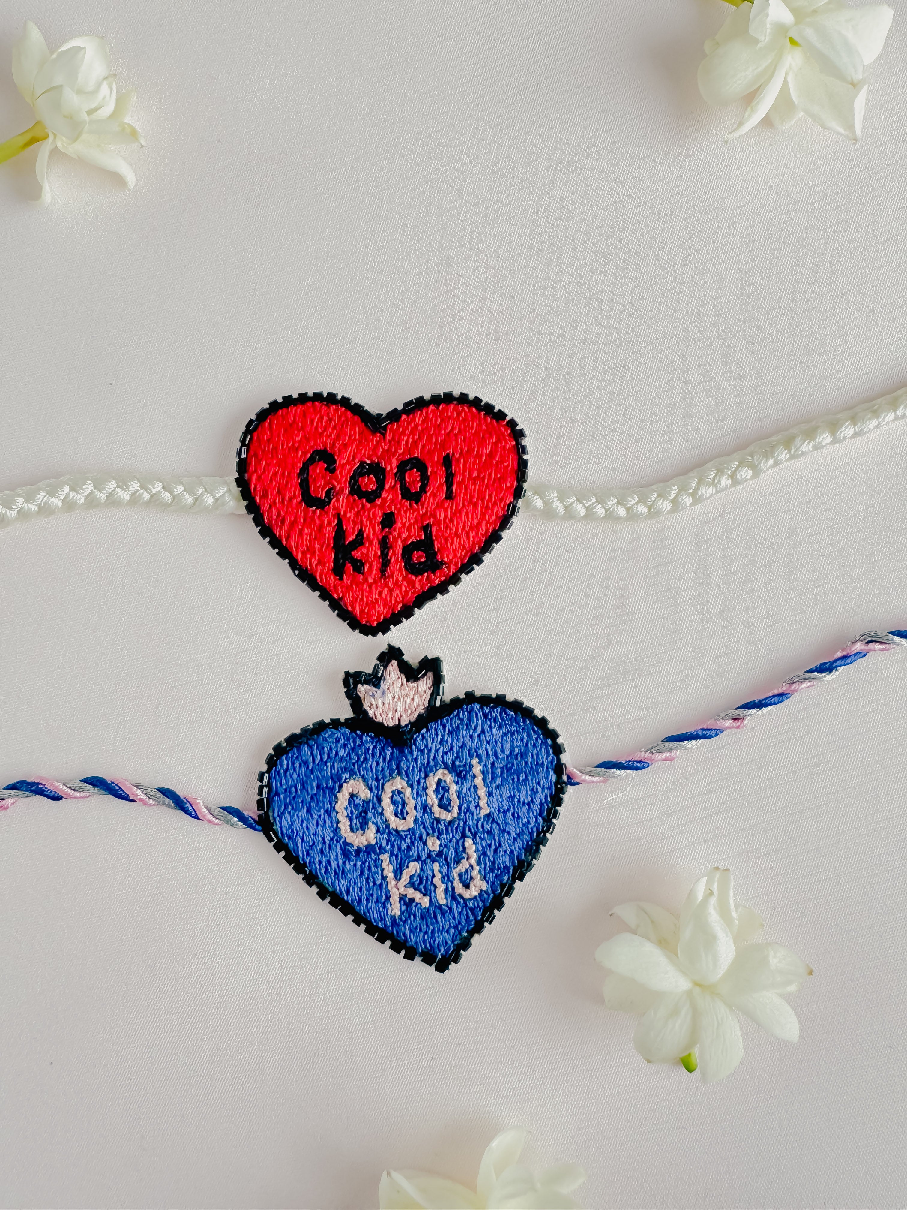 Set of 2- Cool kid & Crown Cool kid Handmade Rakhi