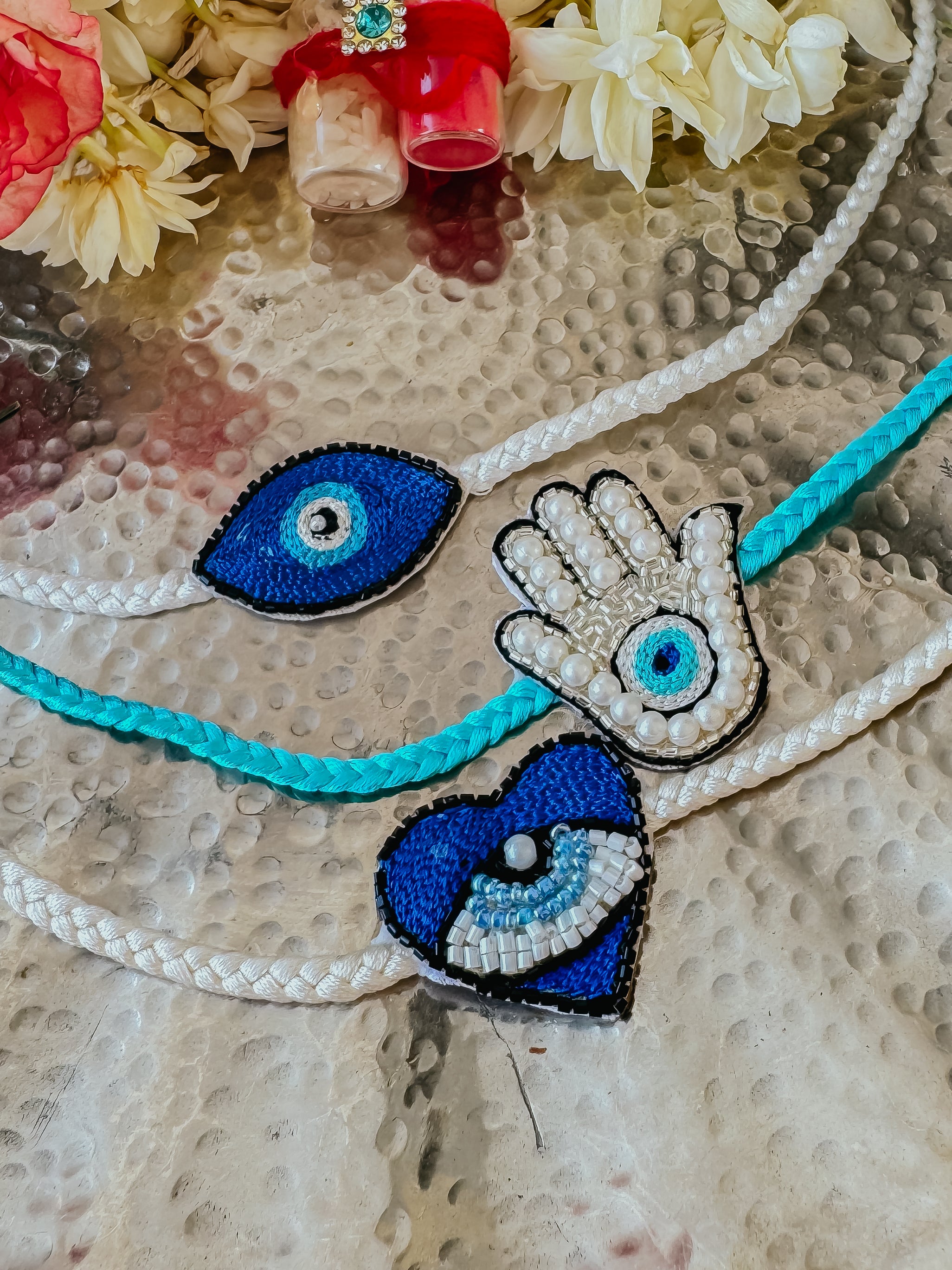 Set of 3 - Eye-catching Handmade Rakhis