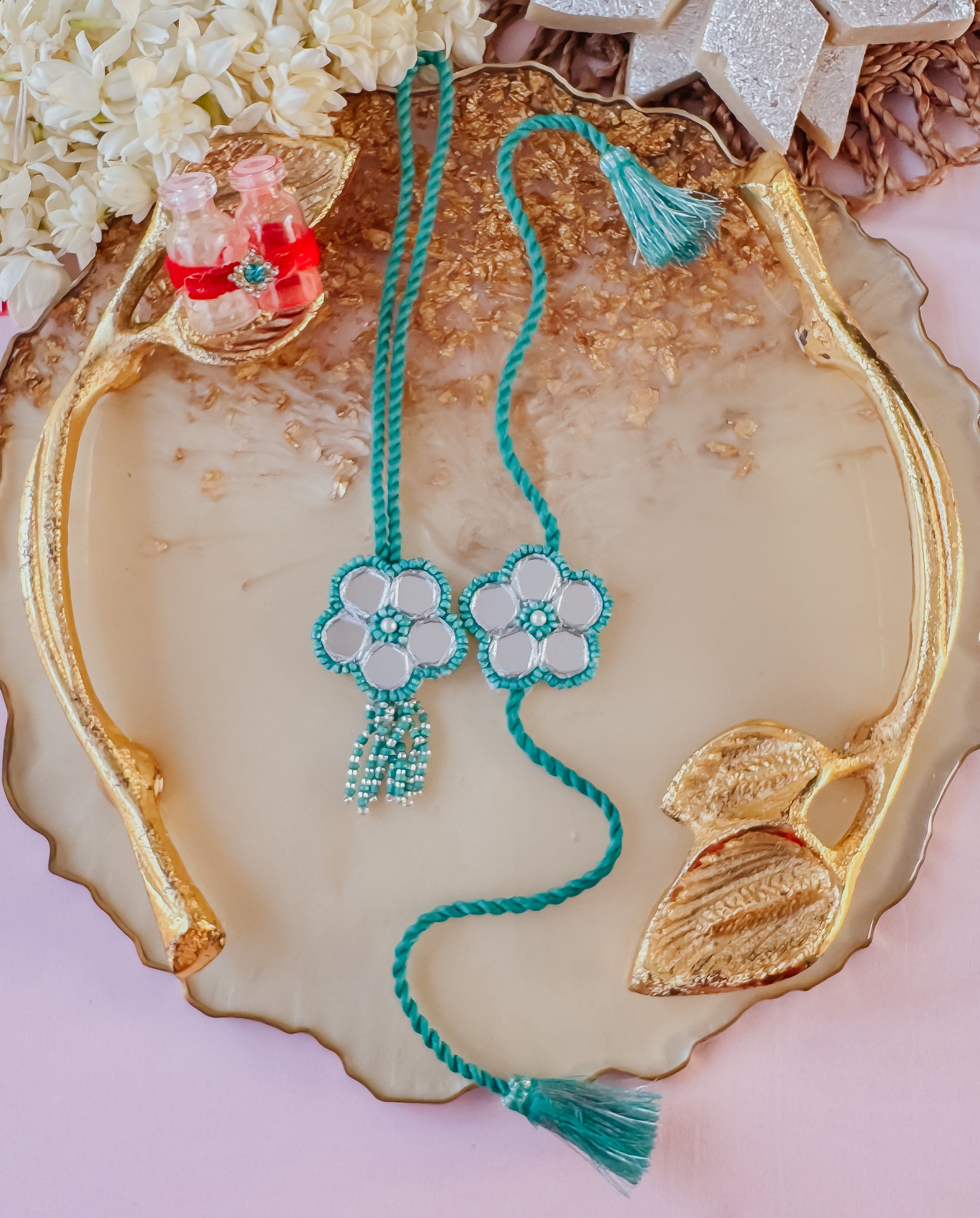 Reflecting Love & Lumba Set Handmade Rakhi