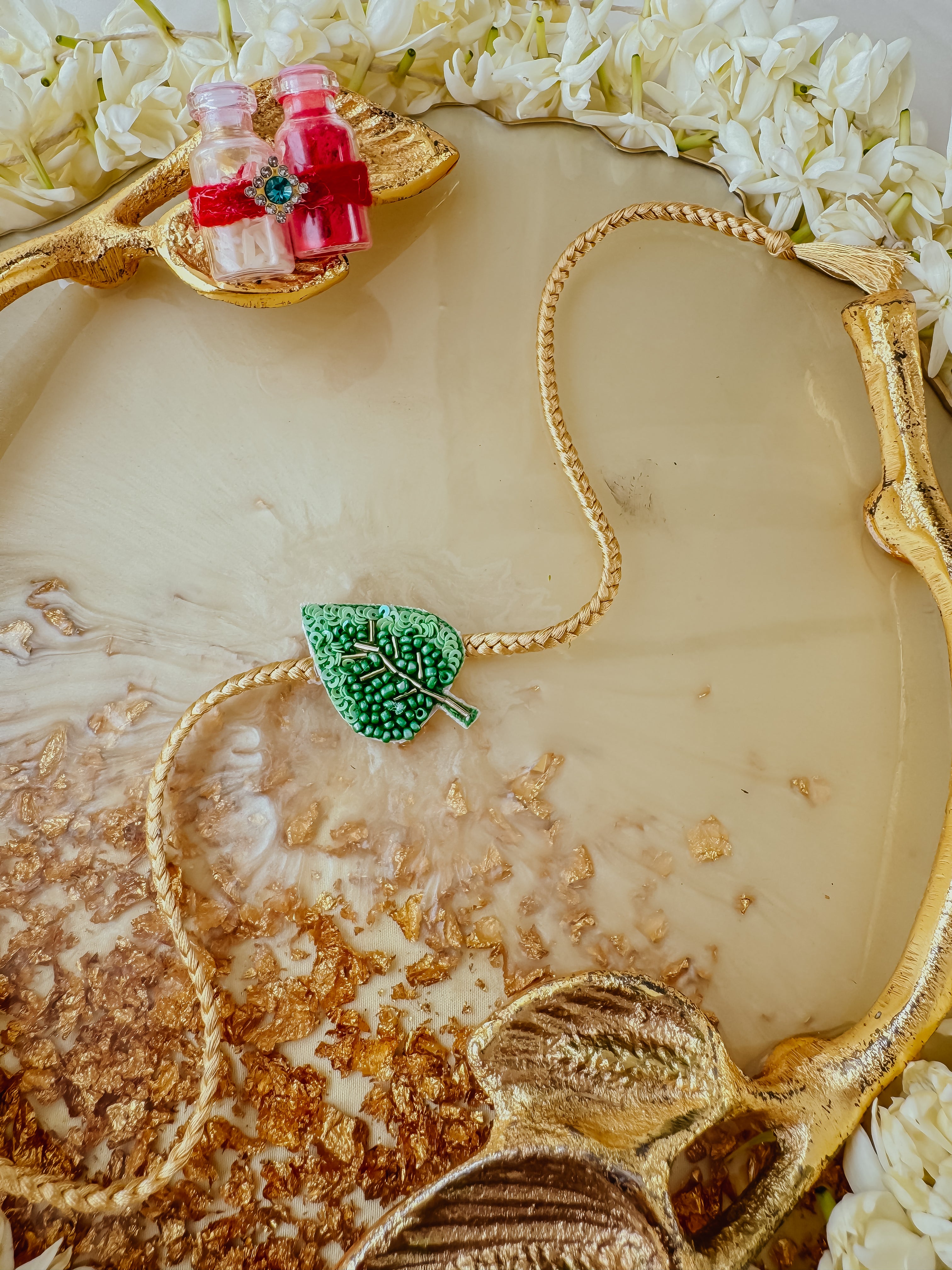 Leafy Charm Handmade Rakhi