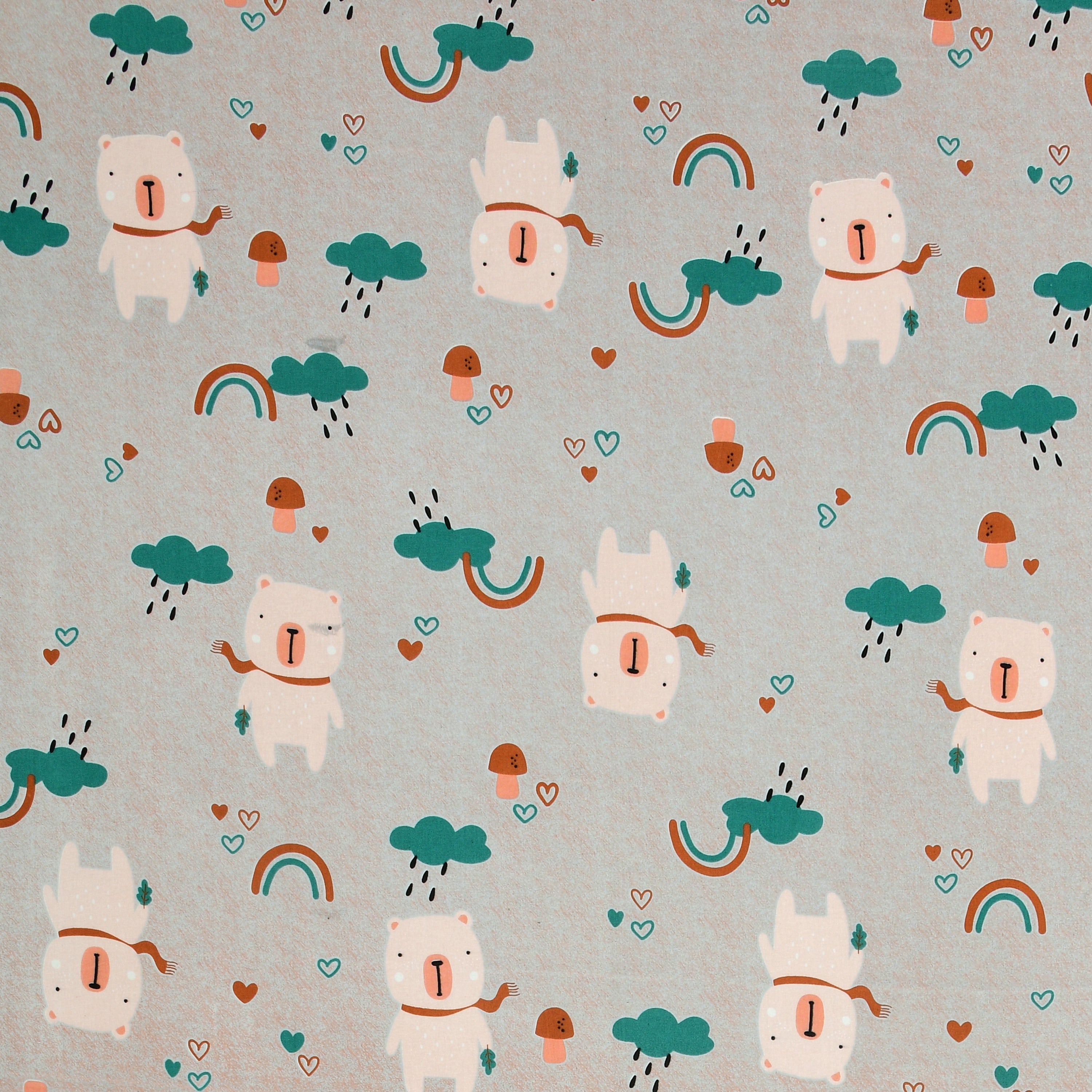 Dream World Cotton Single Bedsheet Set of 2 - Mint Green