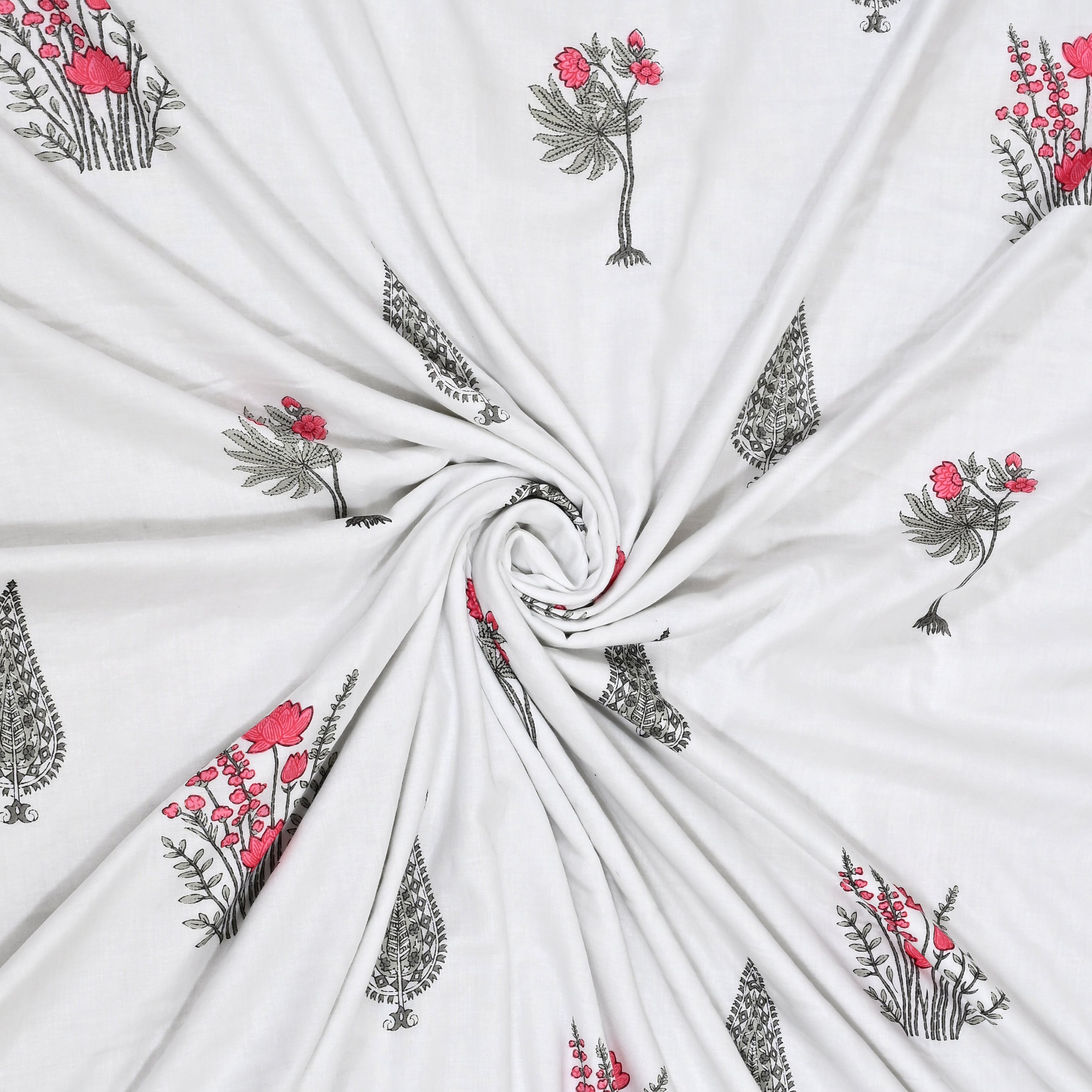 Botanical Calm Dohar Printable & Reversible - Lily