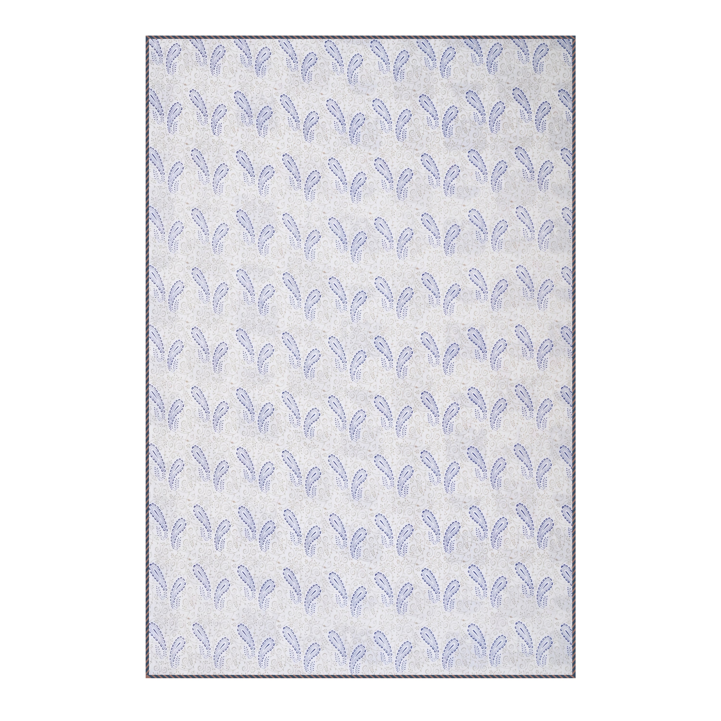 Botanical Calm Dohar Printable & Reversible - Indigo