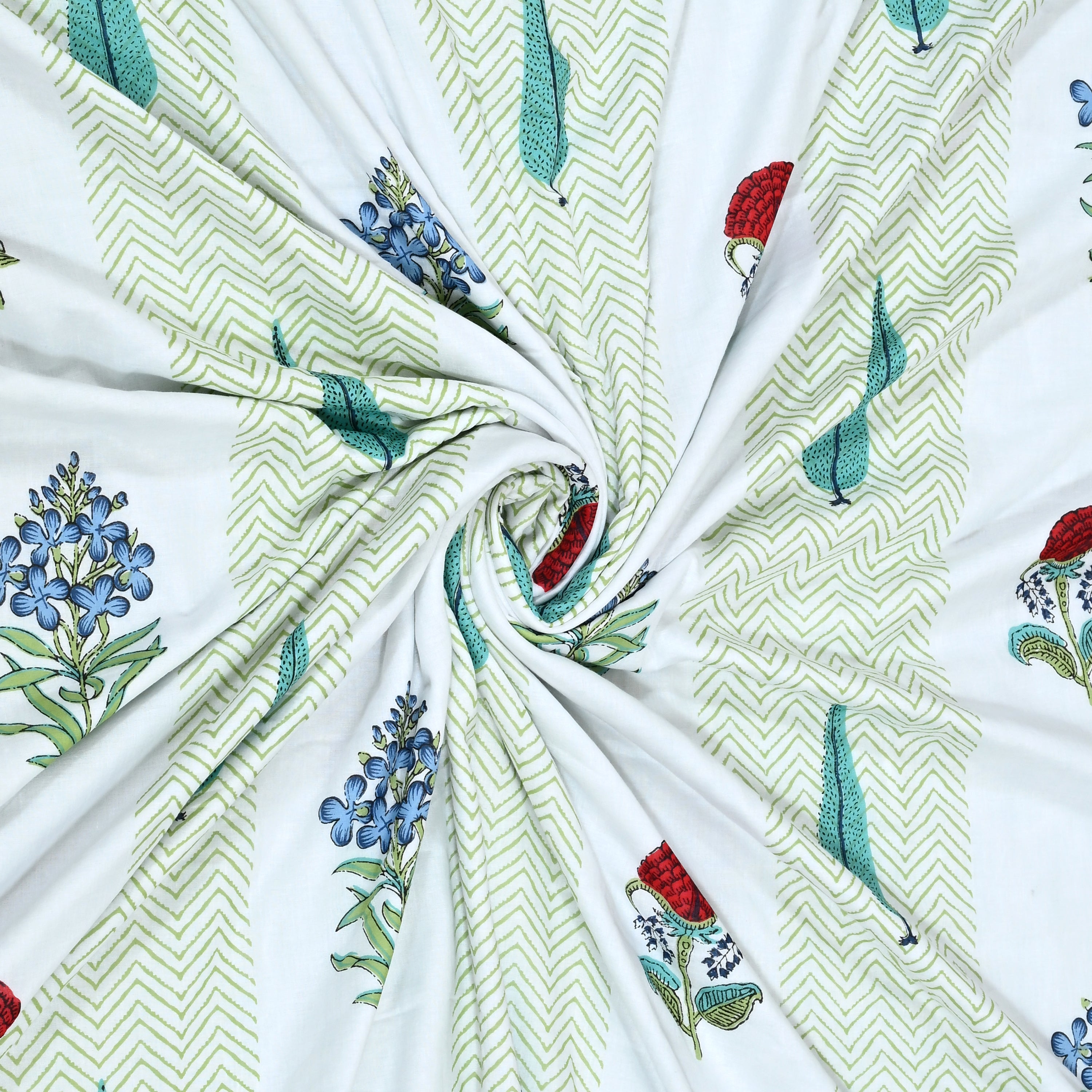 Meadow Mist Summer Cotton Dohar Printable & Reversible