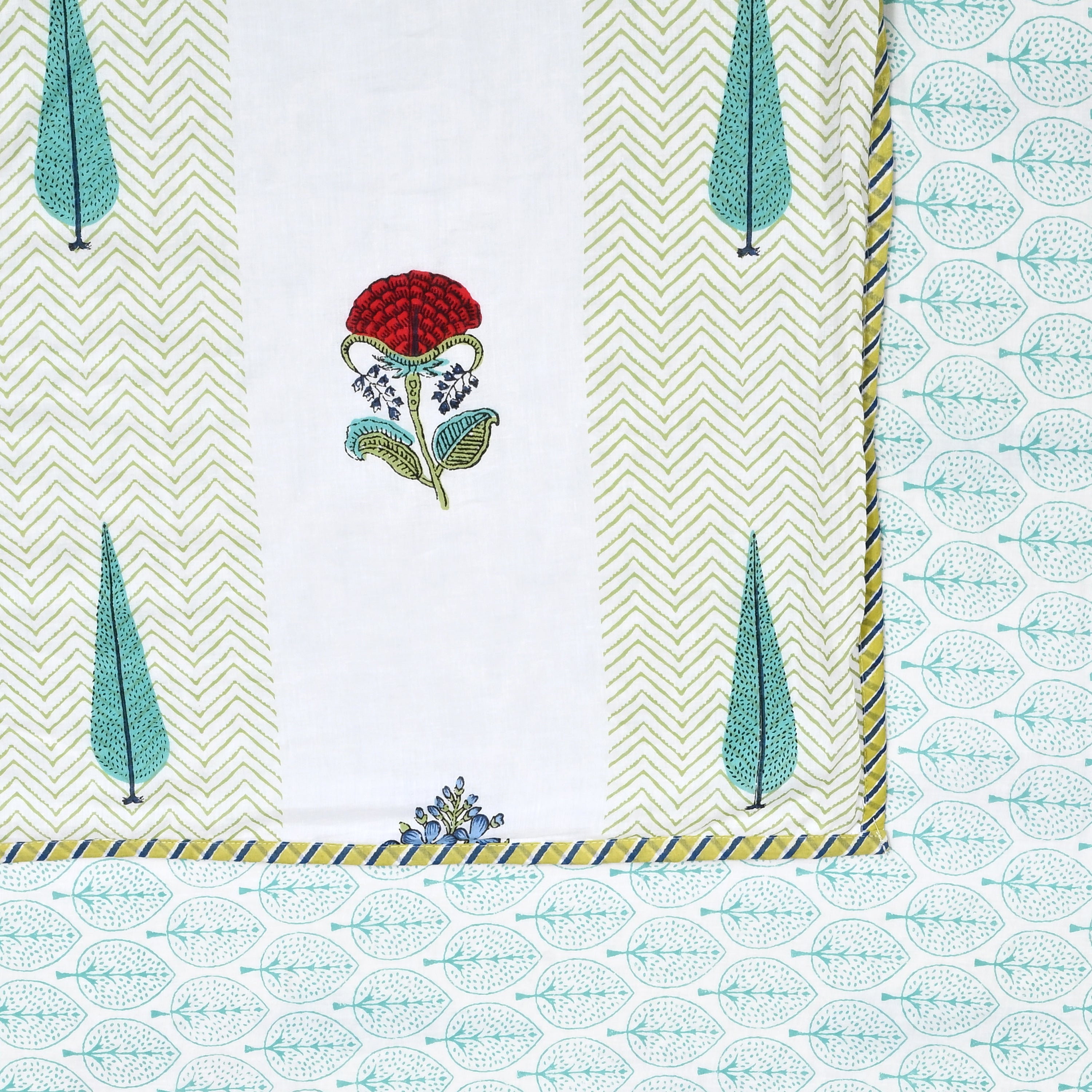 Meadow Mist Summer Cotton Dohar Printable & Reversible