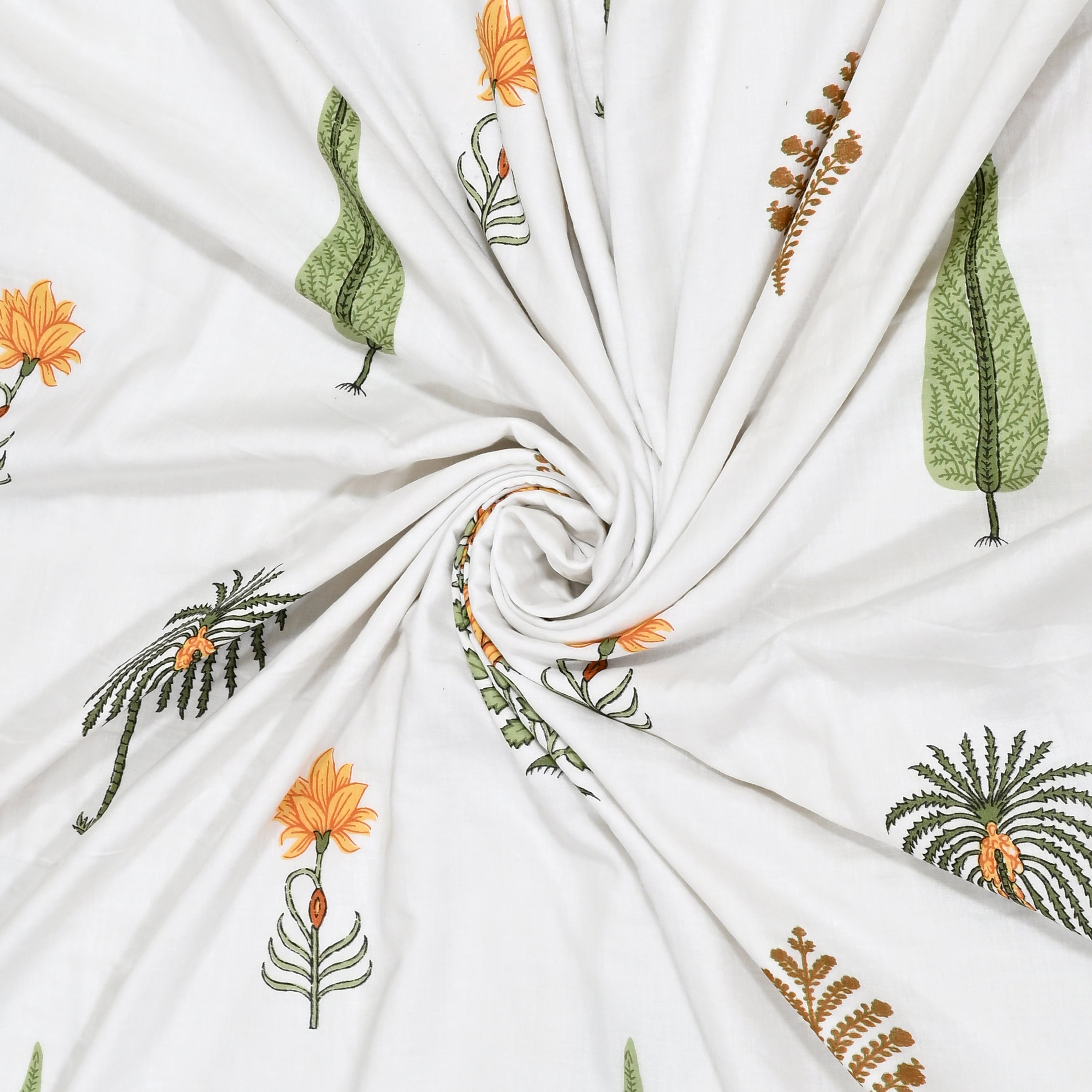 Palm & Petal Cotton Dohar Printable & Reversible