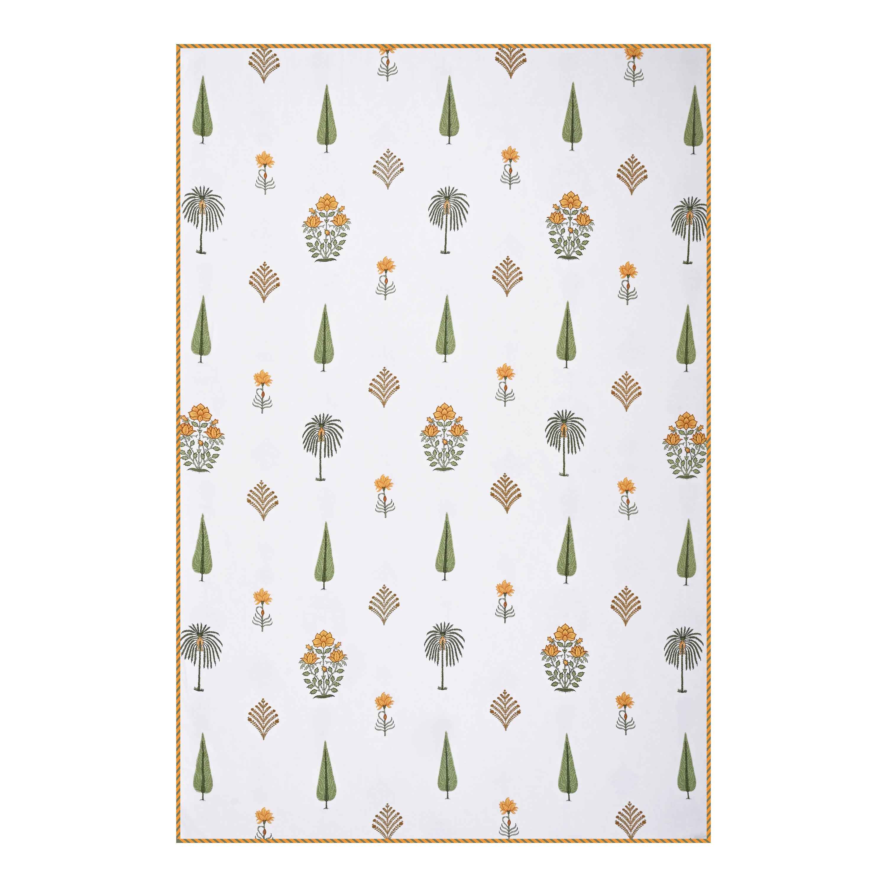 Palm & Petal Cotton Dohar Printable & Reversible
