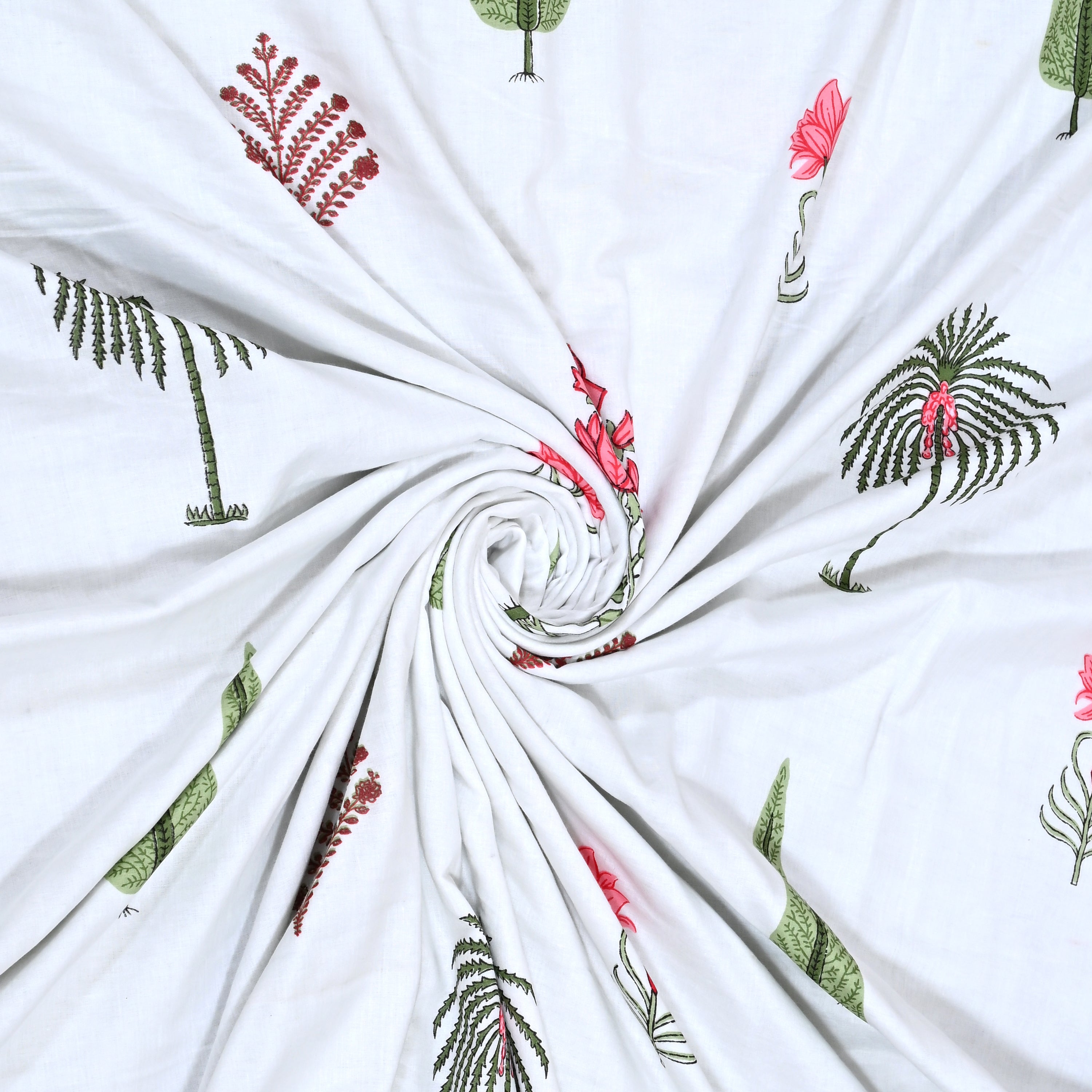 Pink Bloom Breeze Cotton Dohar Printable & Reversible