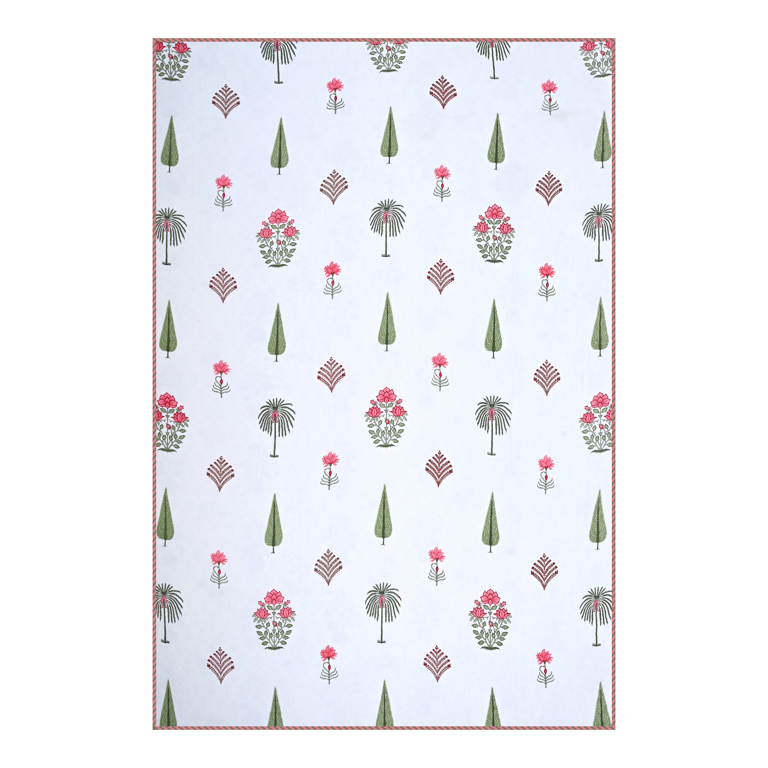 Pink Bloom Breeze Cotton Dohar Printable & Reversible