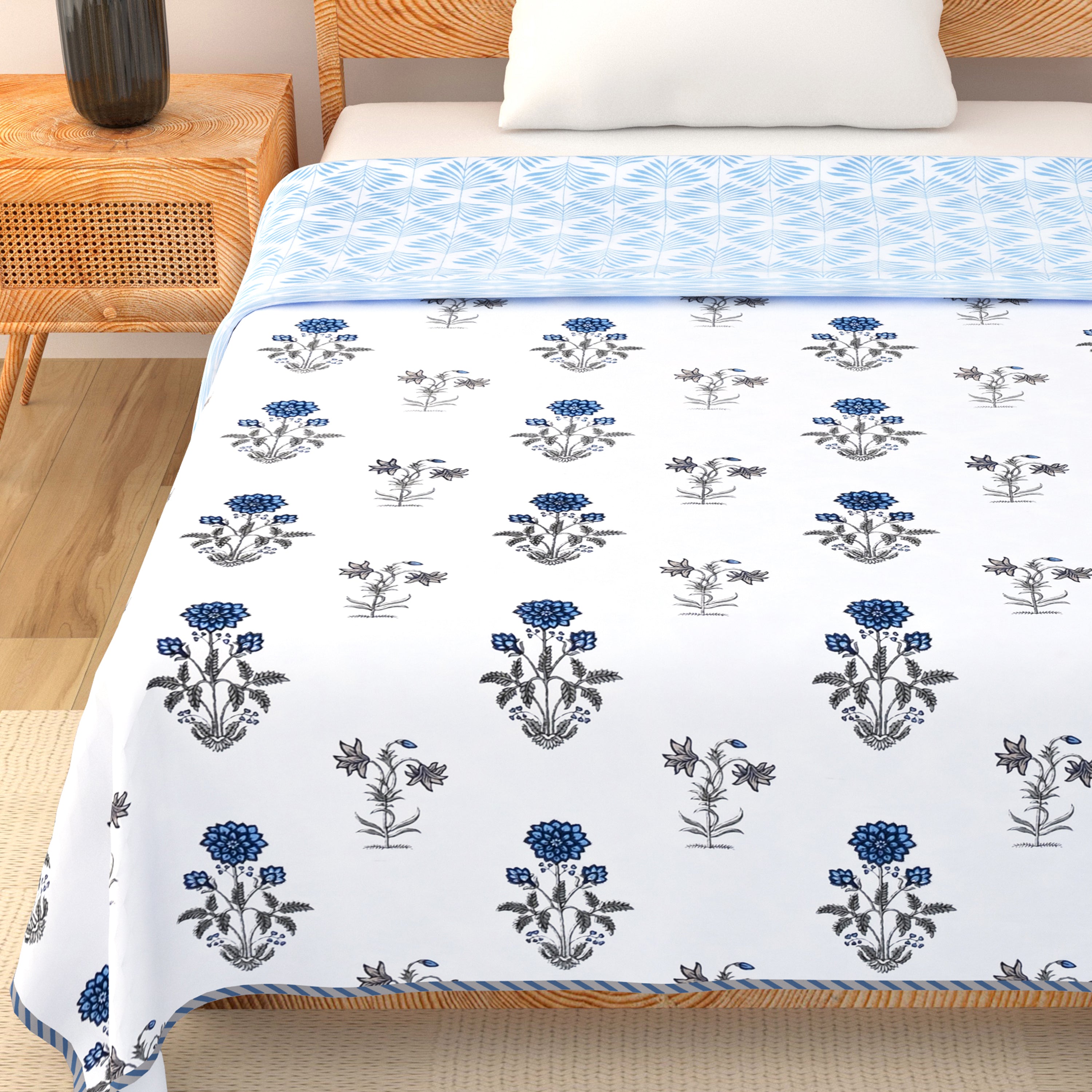 Twilight Botanica Cotton Dohar Printable & Reversible