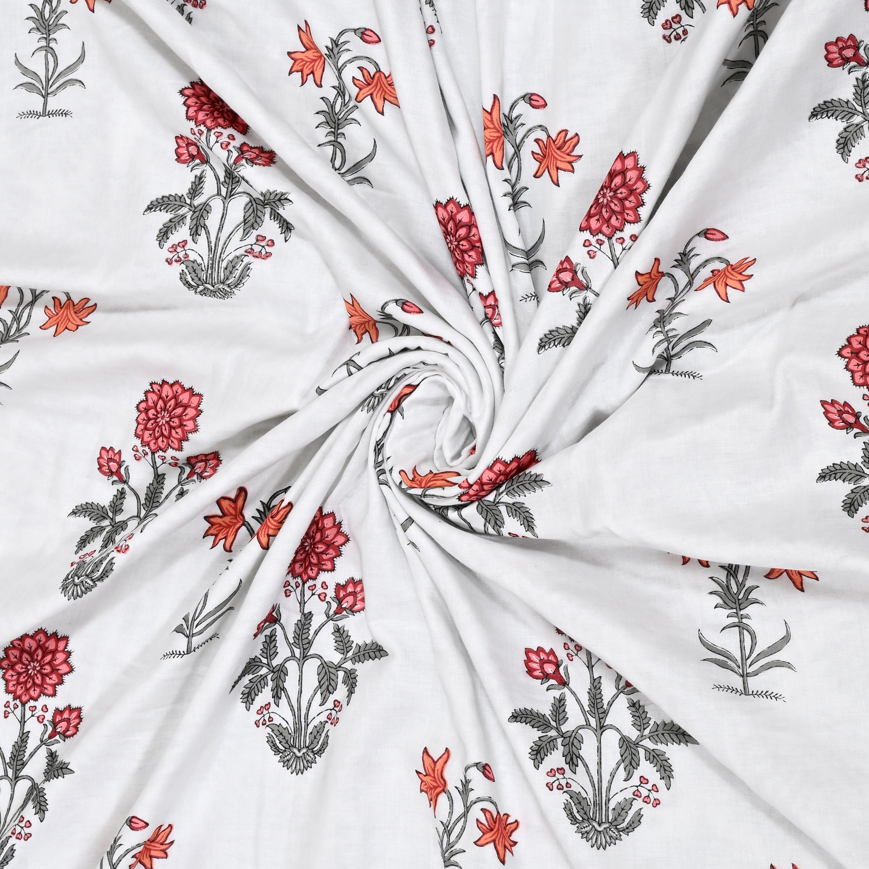Scarlet Mist Cotton Dohar Printable & Reversible