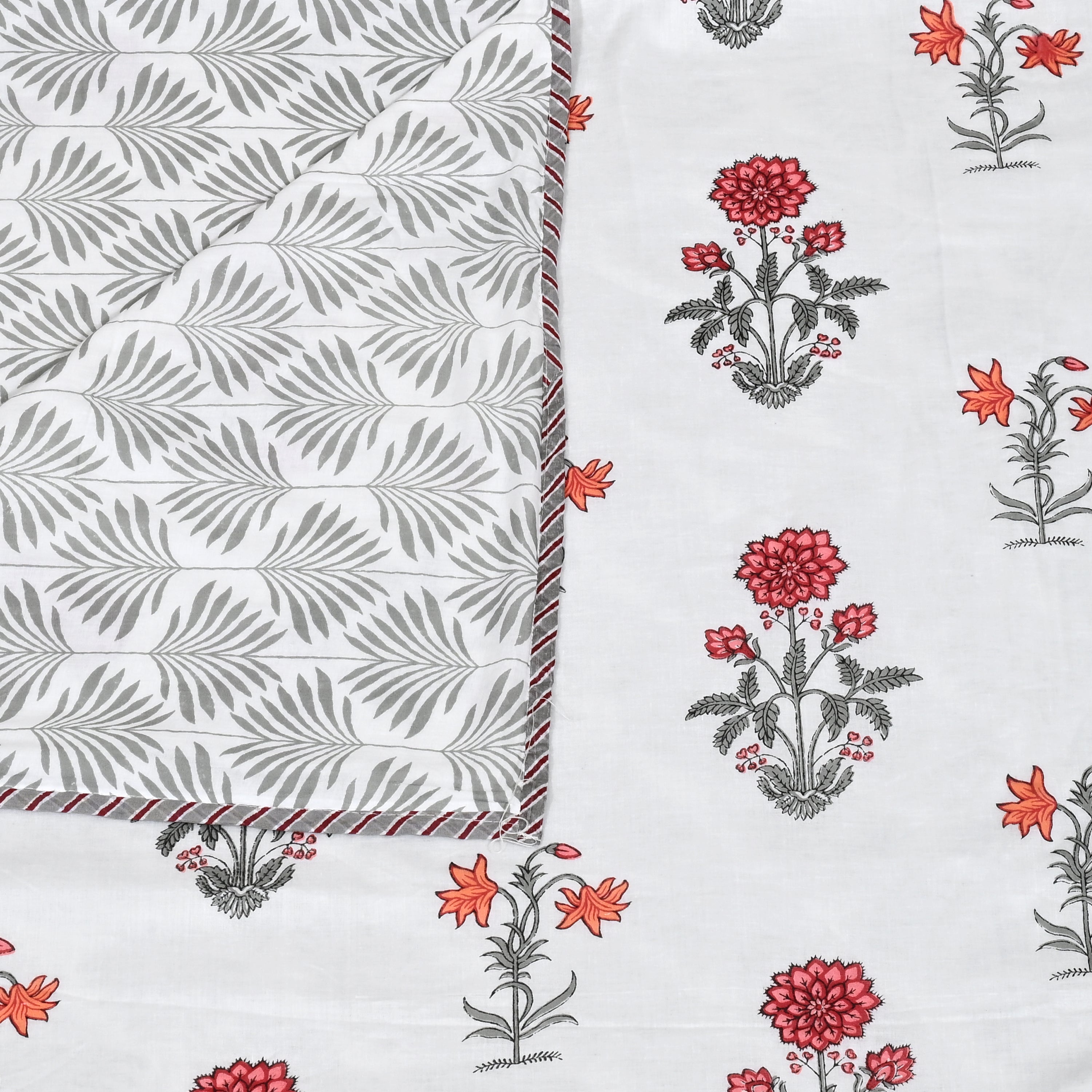 Scarlet Mist Cotton Dohar Printable & Reversible