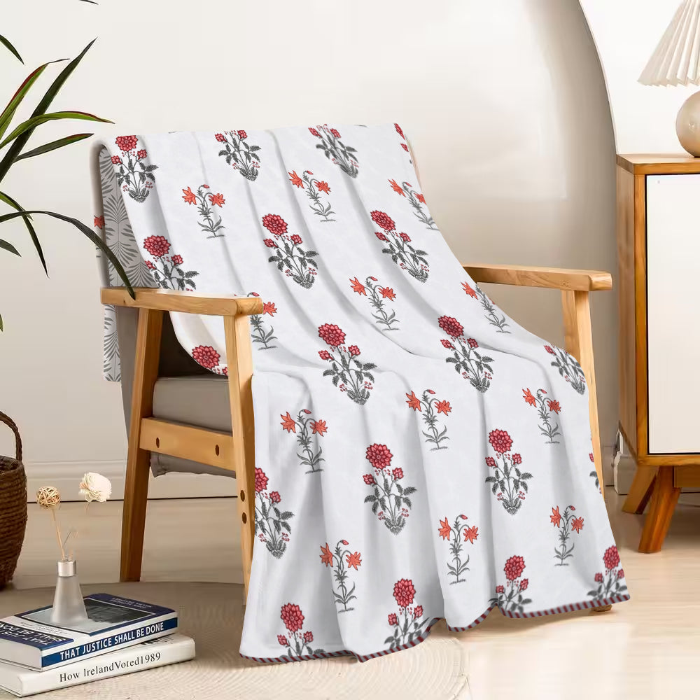 Scarlet Mist Cotton Dohar Printable & Reversible