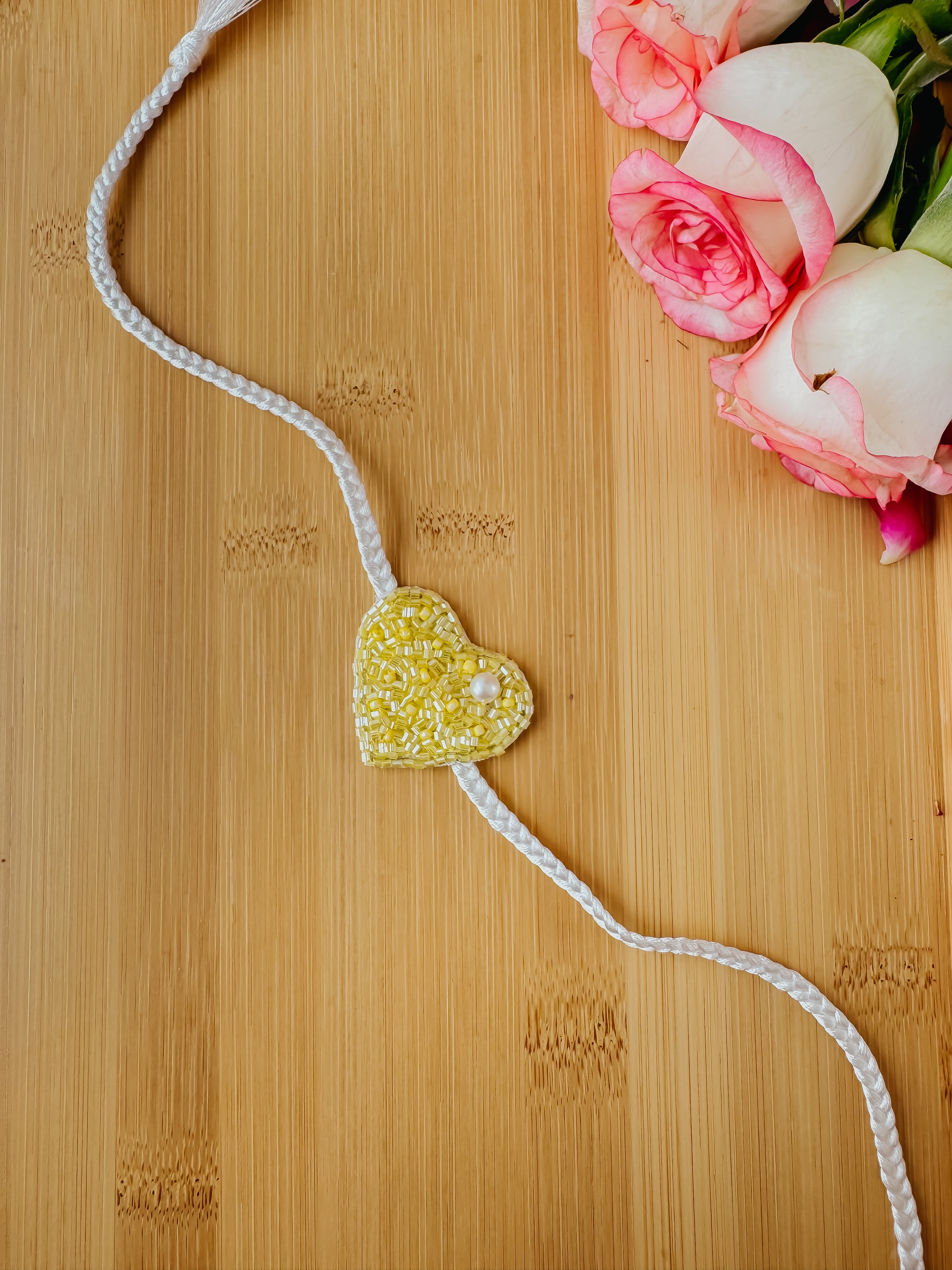 Yellow Love Bond Handmade Rakhi