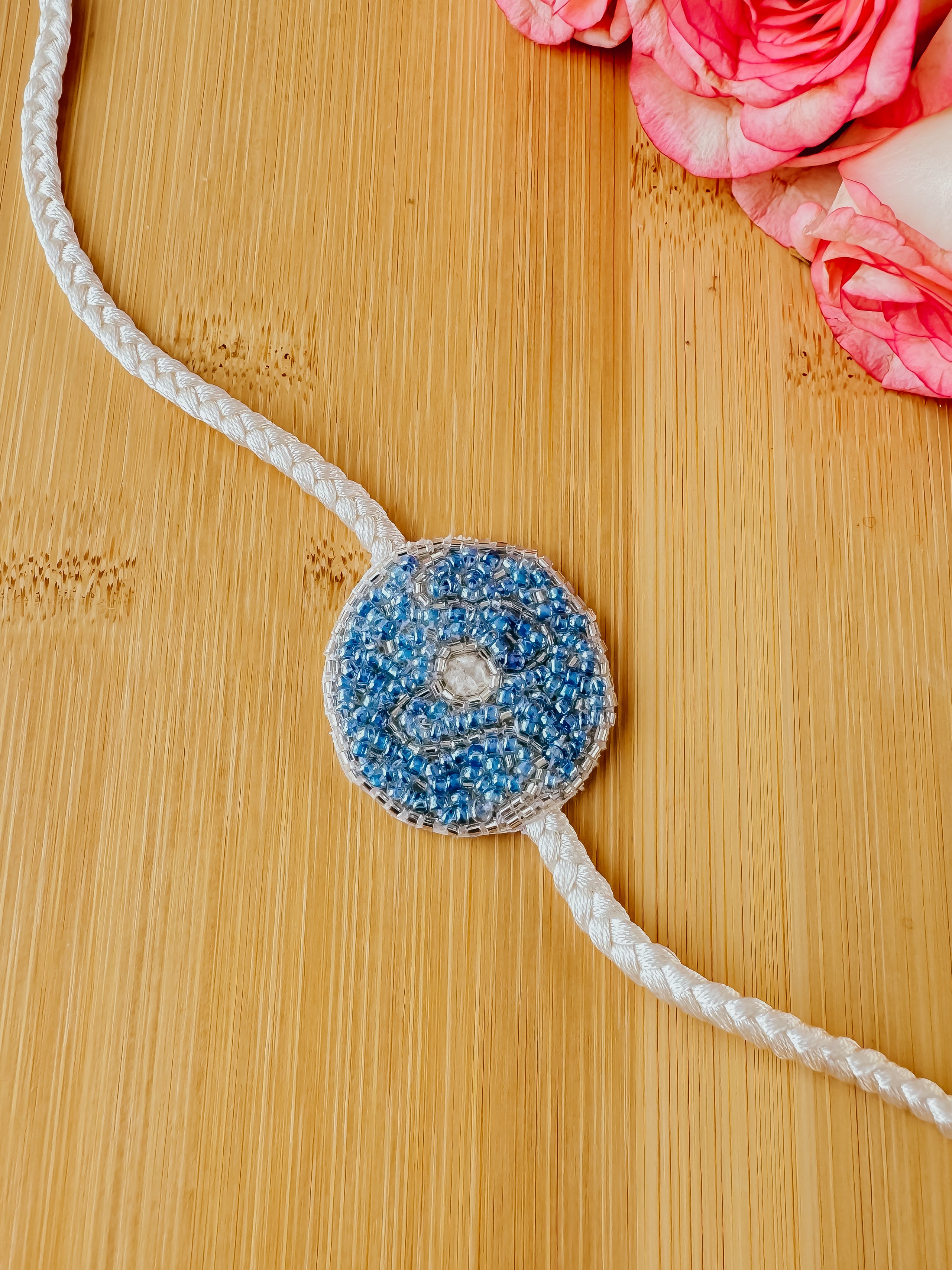 Blue Donut Dream Handmade Rakhi