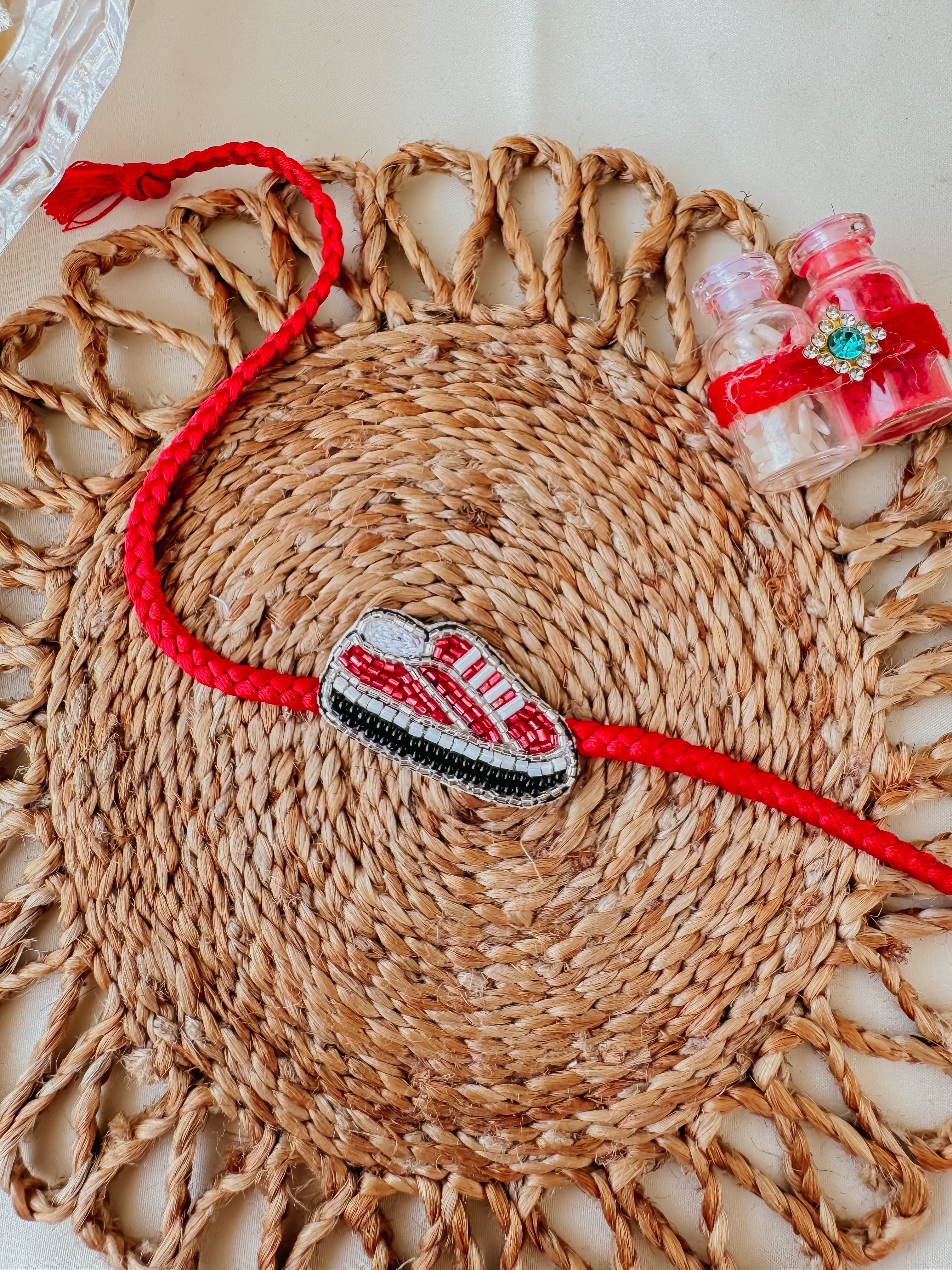 Superkicks Red Sneaker Handmade Rakhi