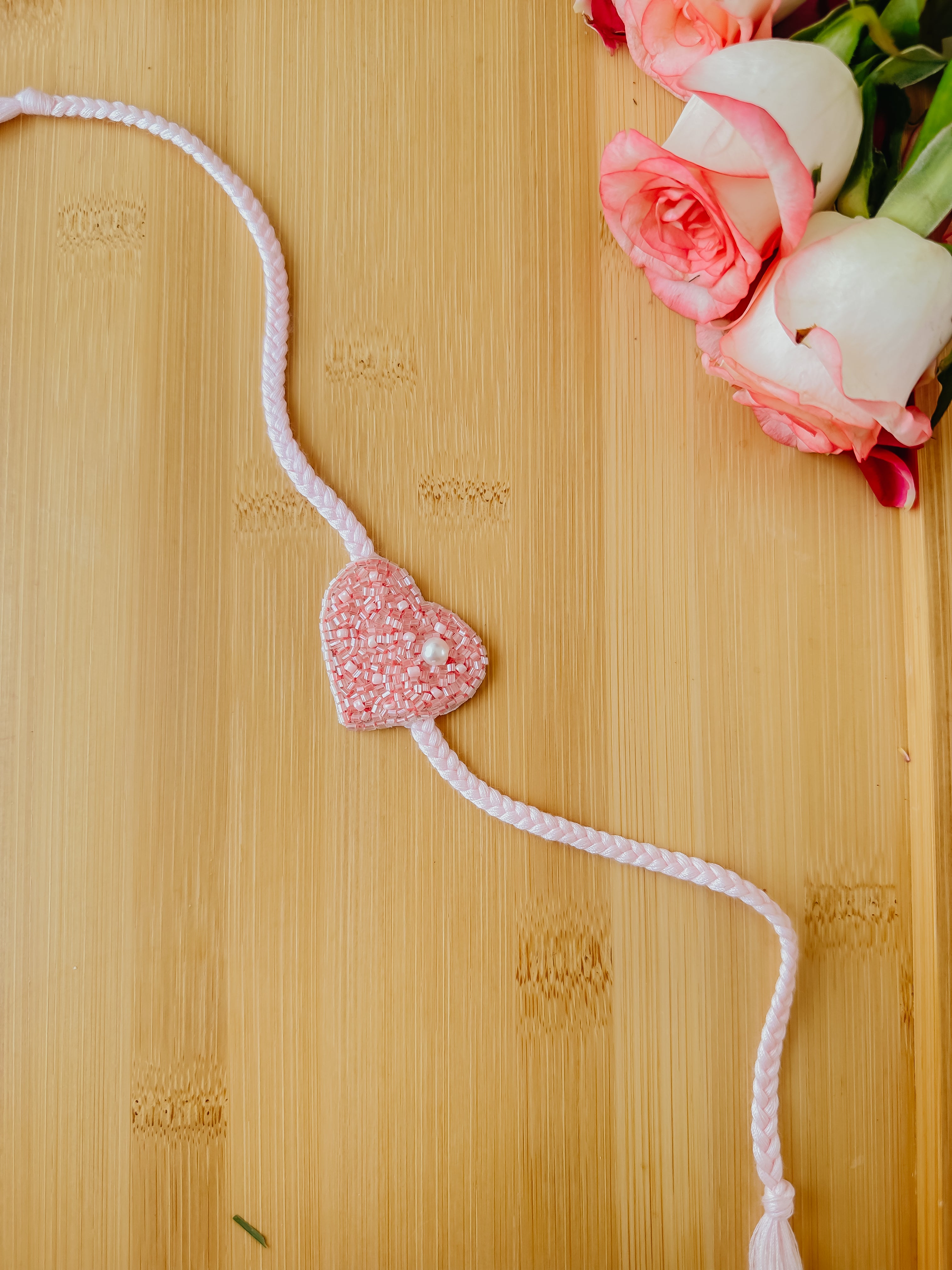 Pink Love Bond Handmade Rakhi