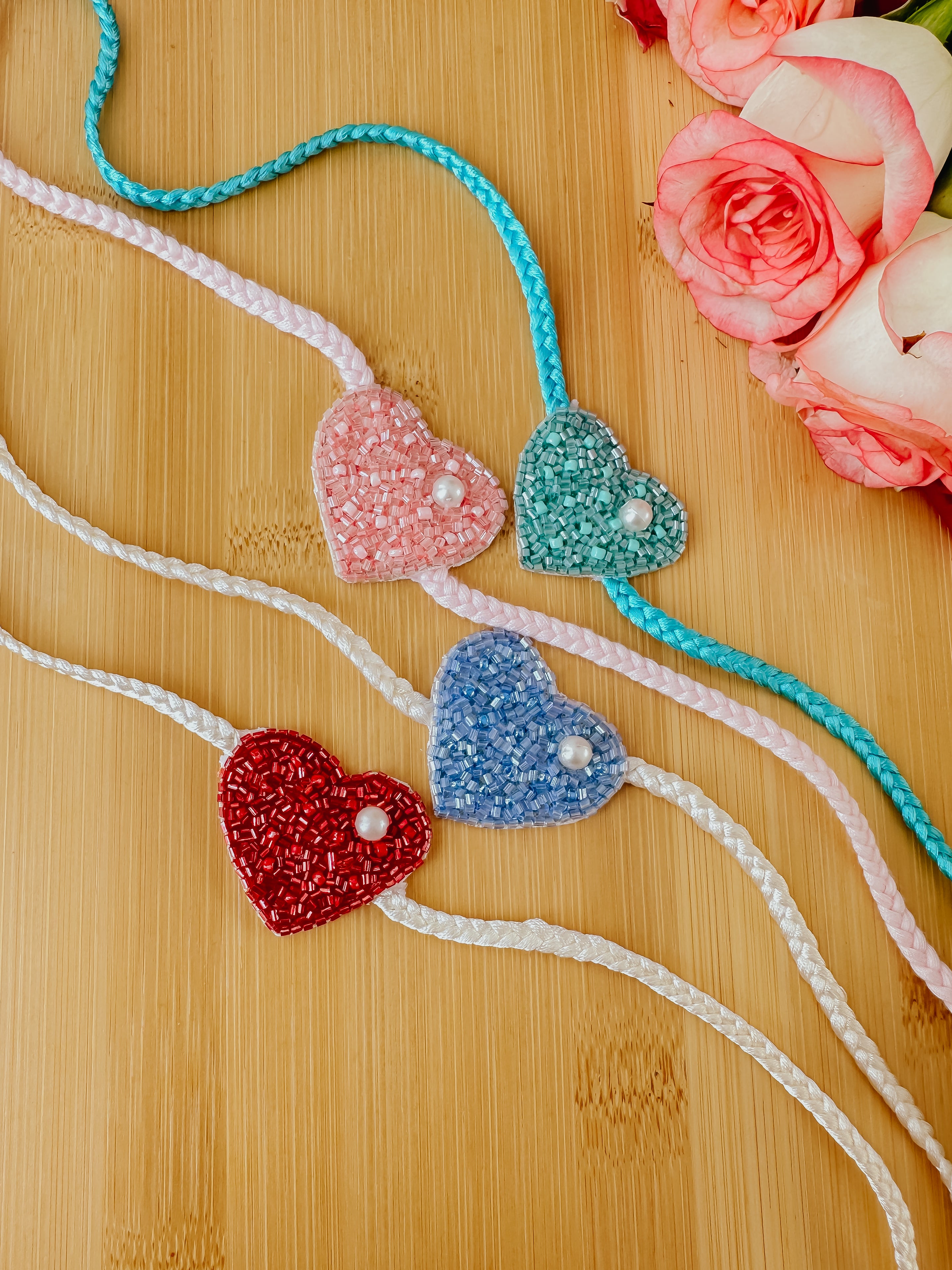 Set of 4 - Love Bond Colorful Handmade Rakhi