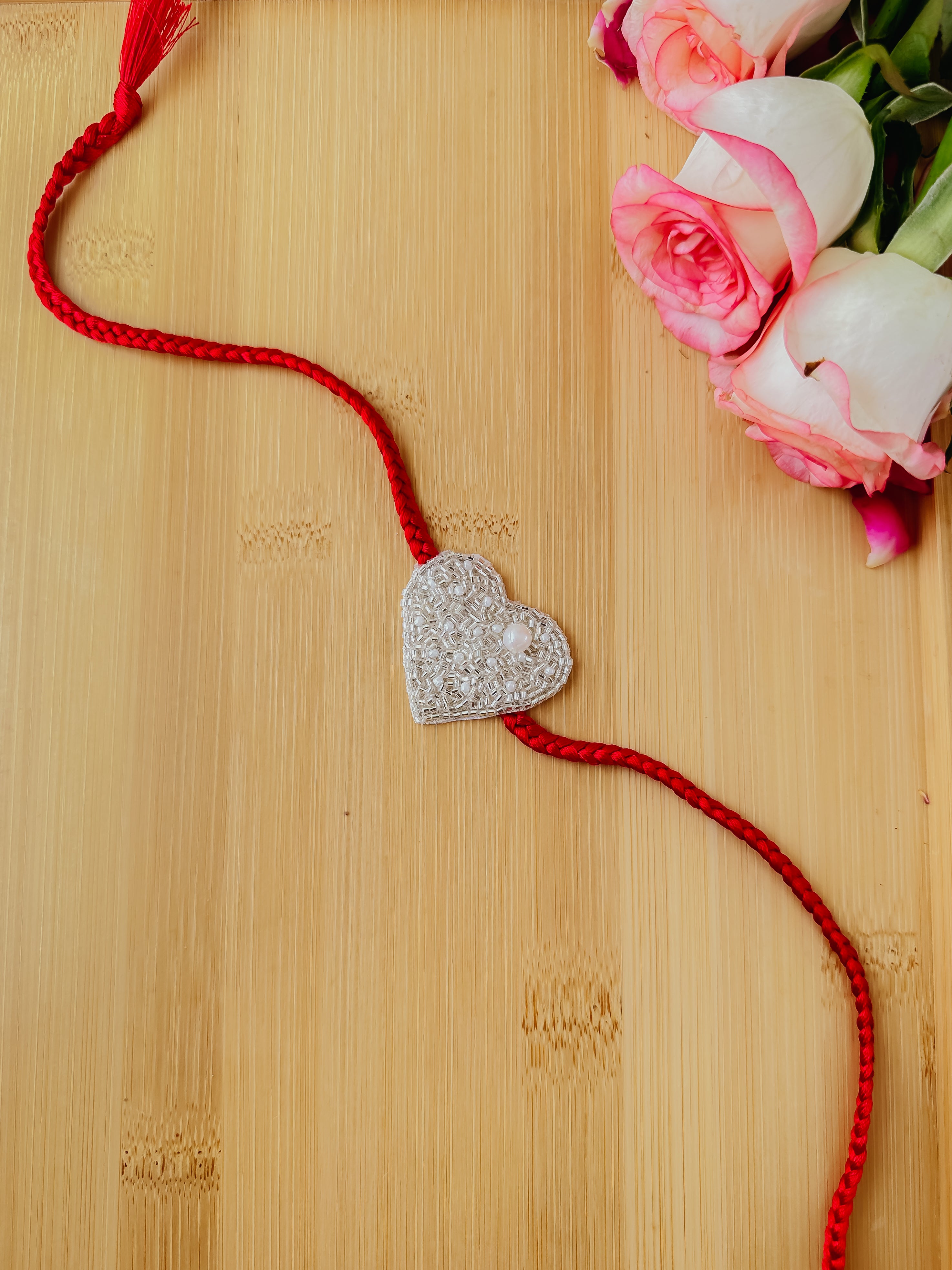 Silver Love Bond Handmade Rakhi