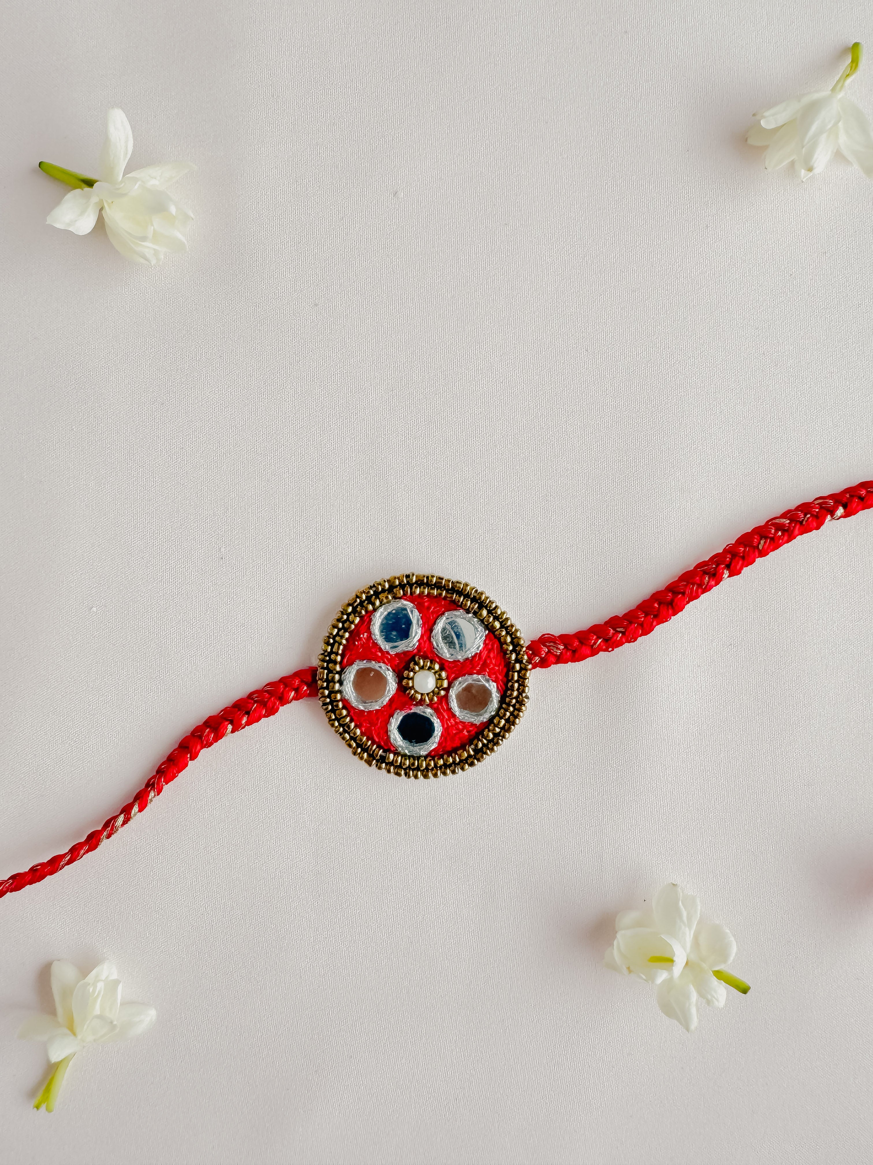 Mirror glow Handmade Rakhi