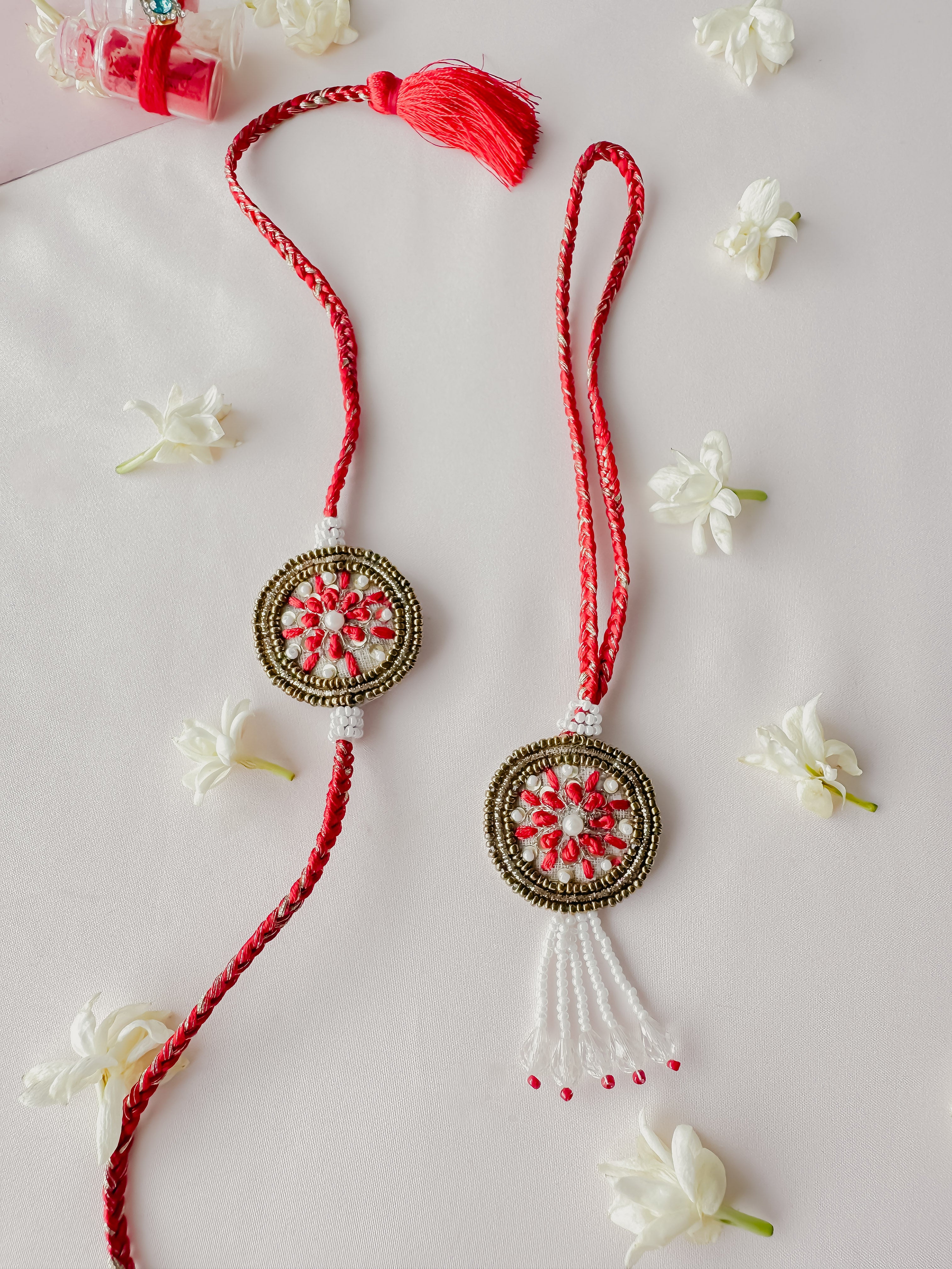 Crimson Thread Lumba Set Handmade Rakhi