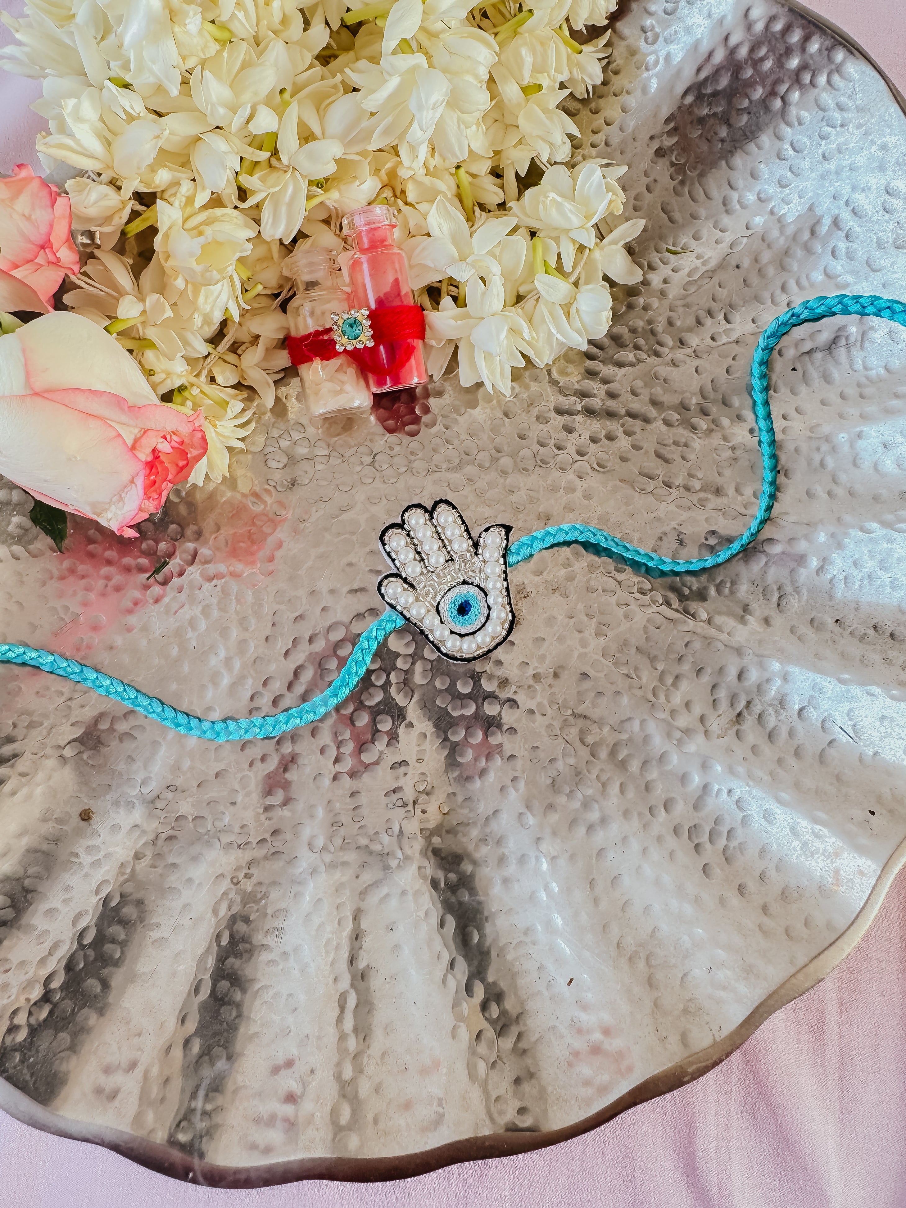 Hand of Evil Eye Protection Handmade Rakhi