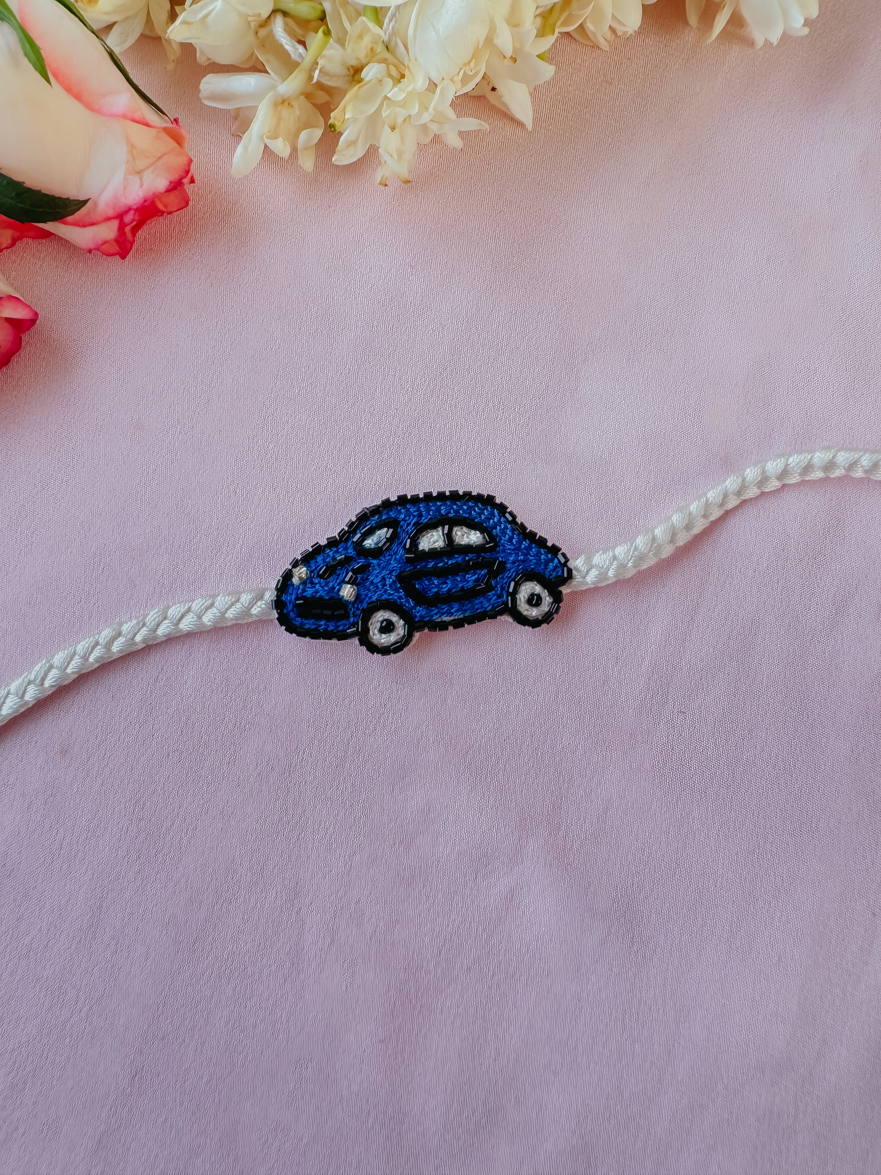 Car Lover's Blue Handmade Rakhi