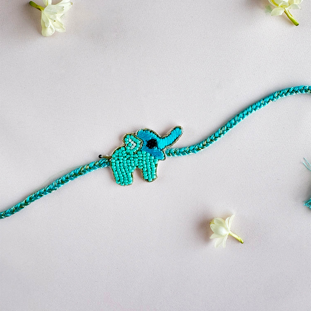 Blue Haathi Mera Saathi Handmade Rakhi