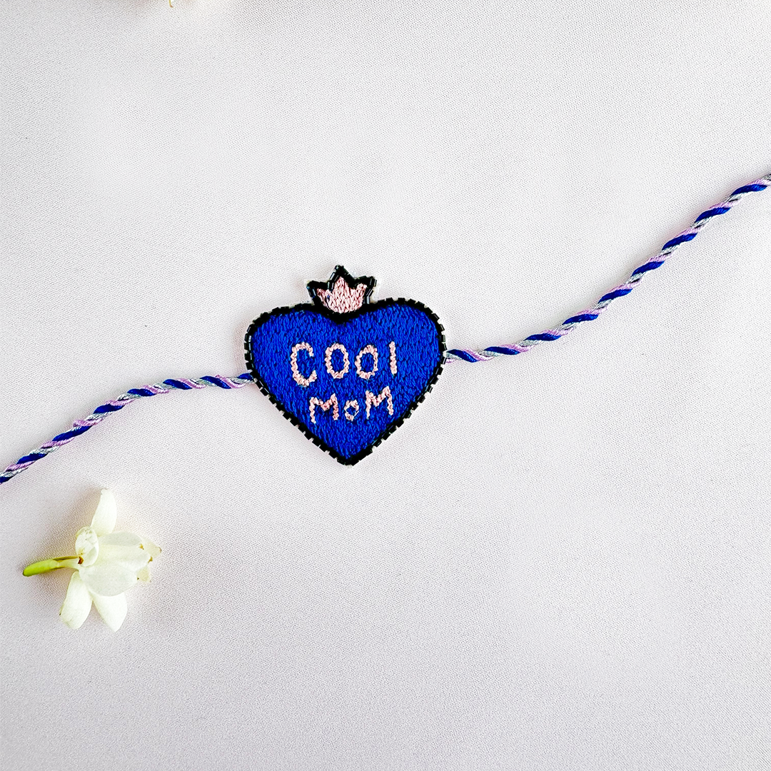 Crown Cool Mom Handmade Rakhi