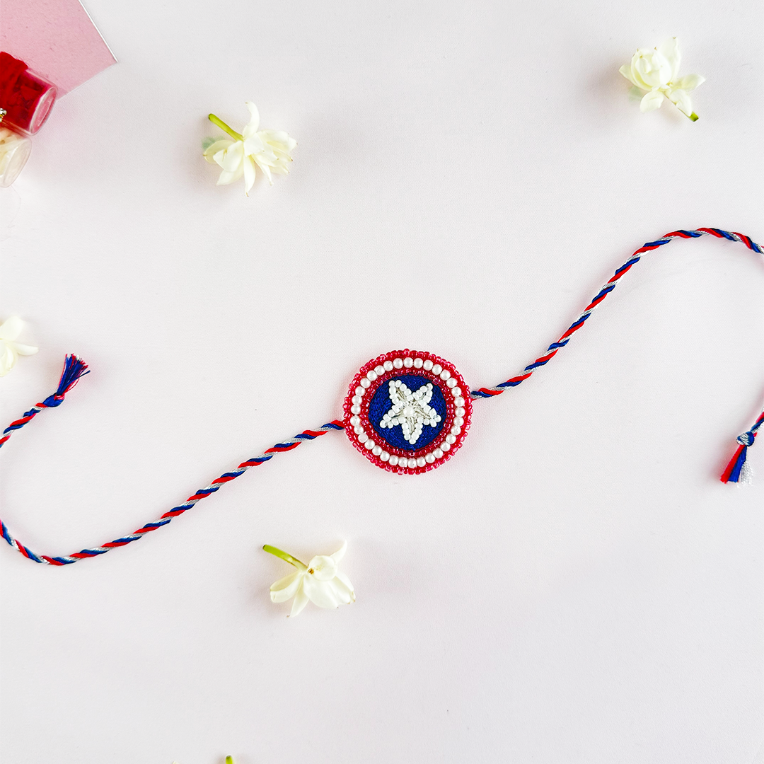 Caption America Handmade Rakhi