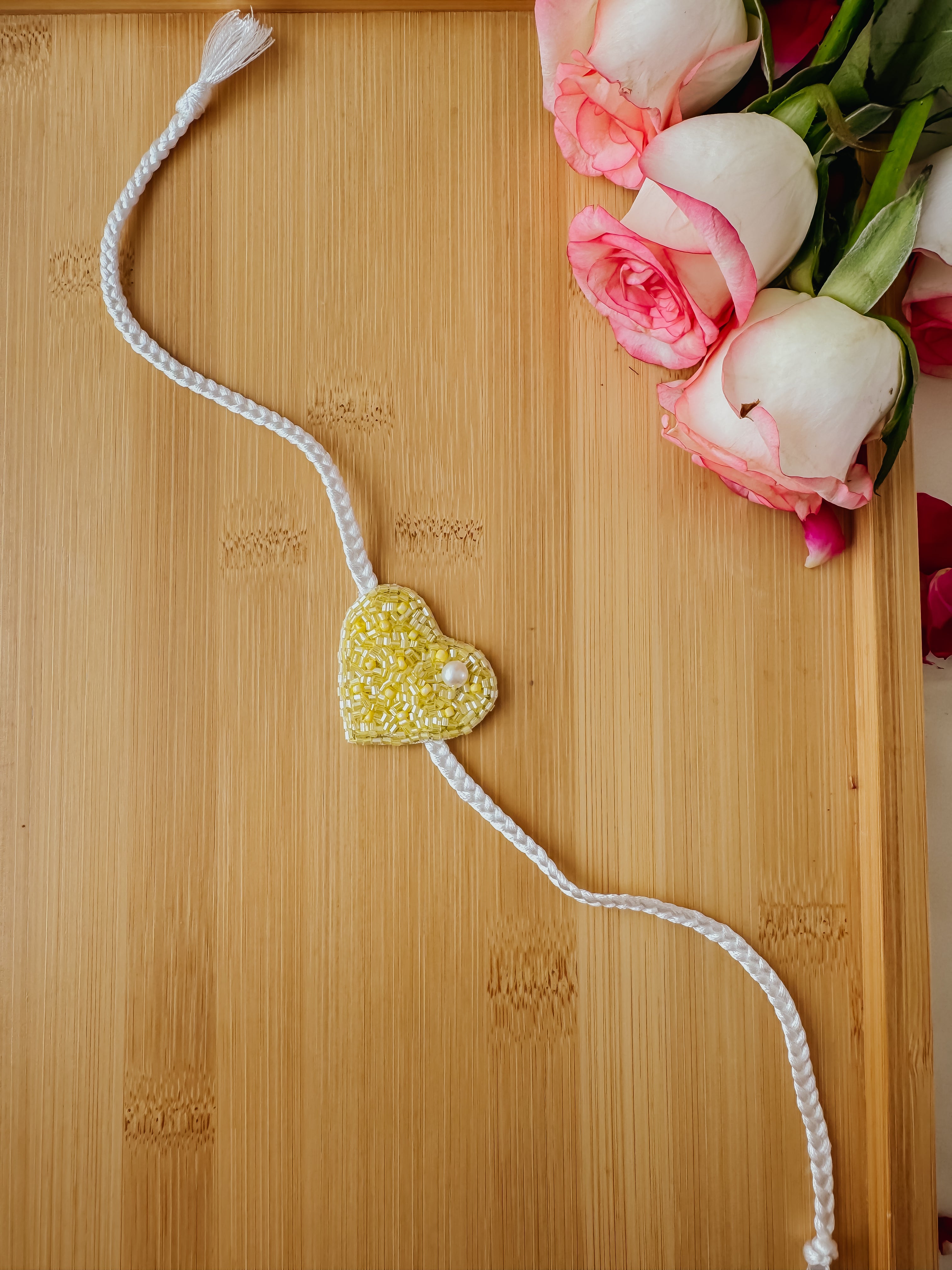 Yellow Love Bond Handmade Rakhi