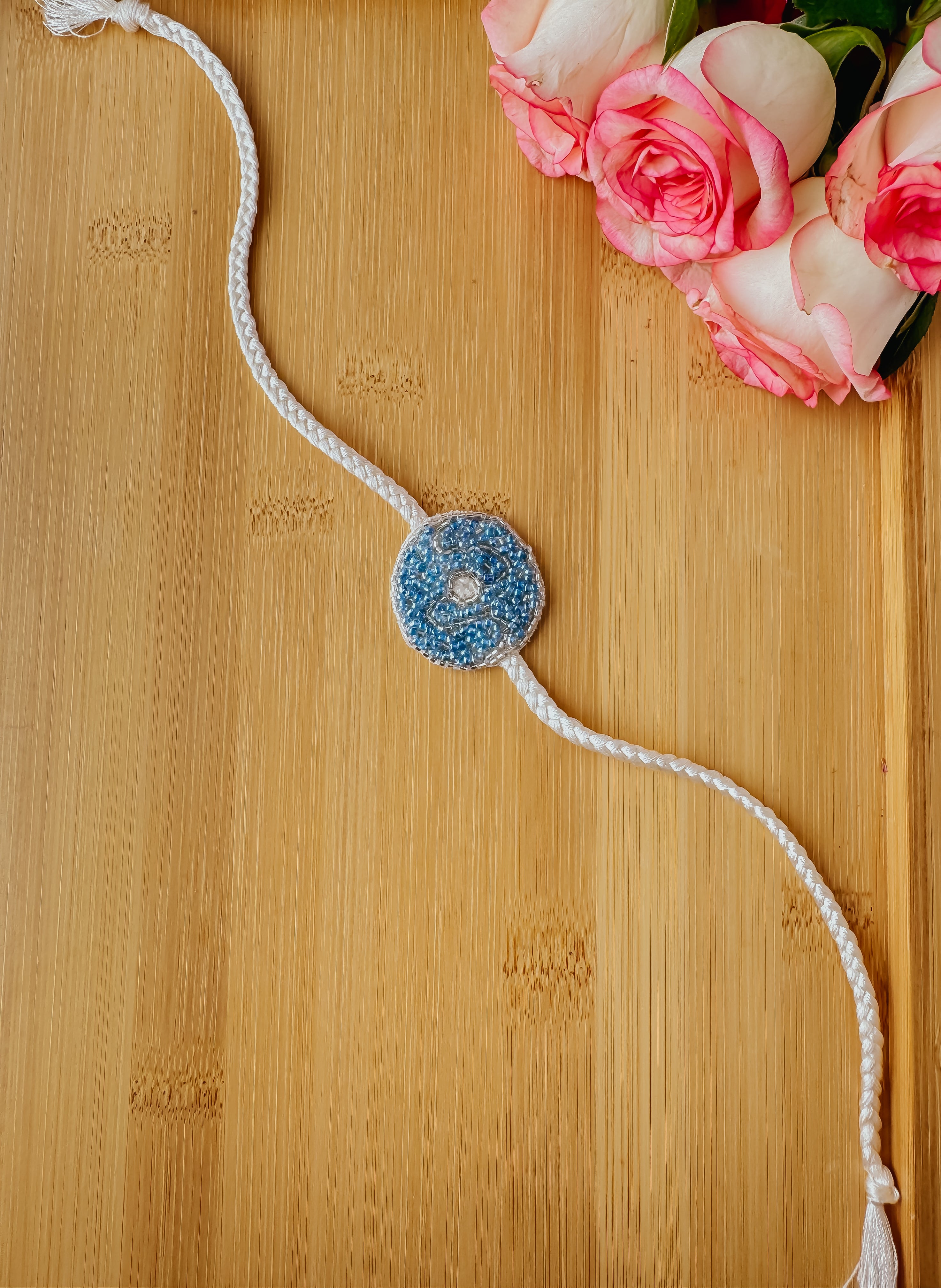 Blue Donut Dream Handmade Rakhi