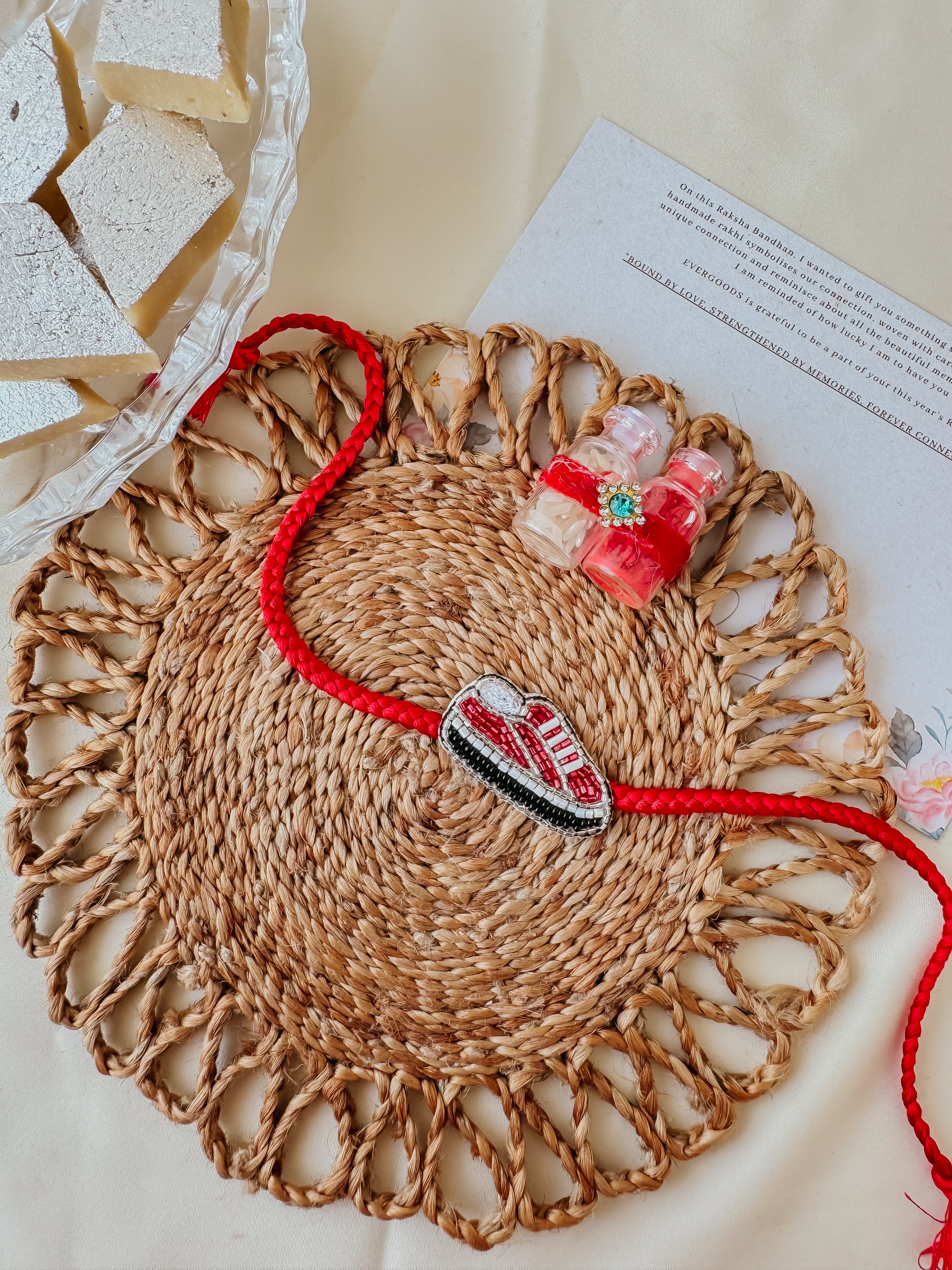 Superkicks Red Sneaker Handmade Rakhi
