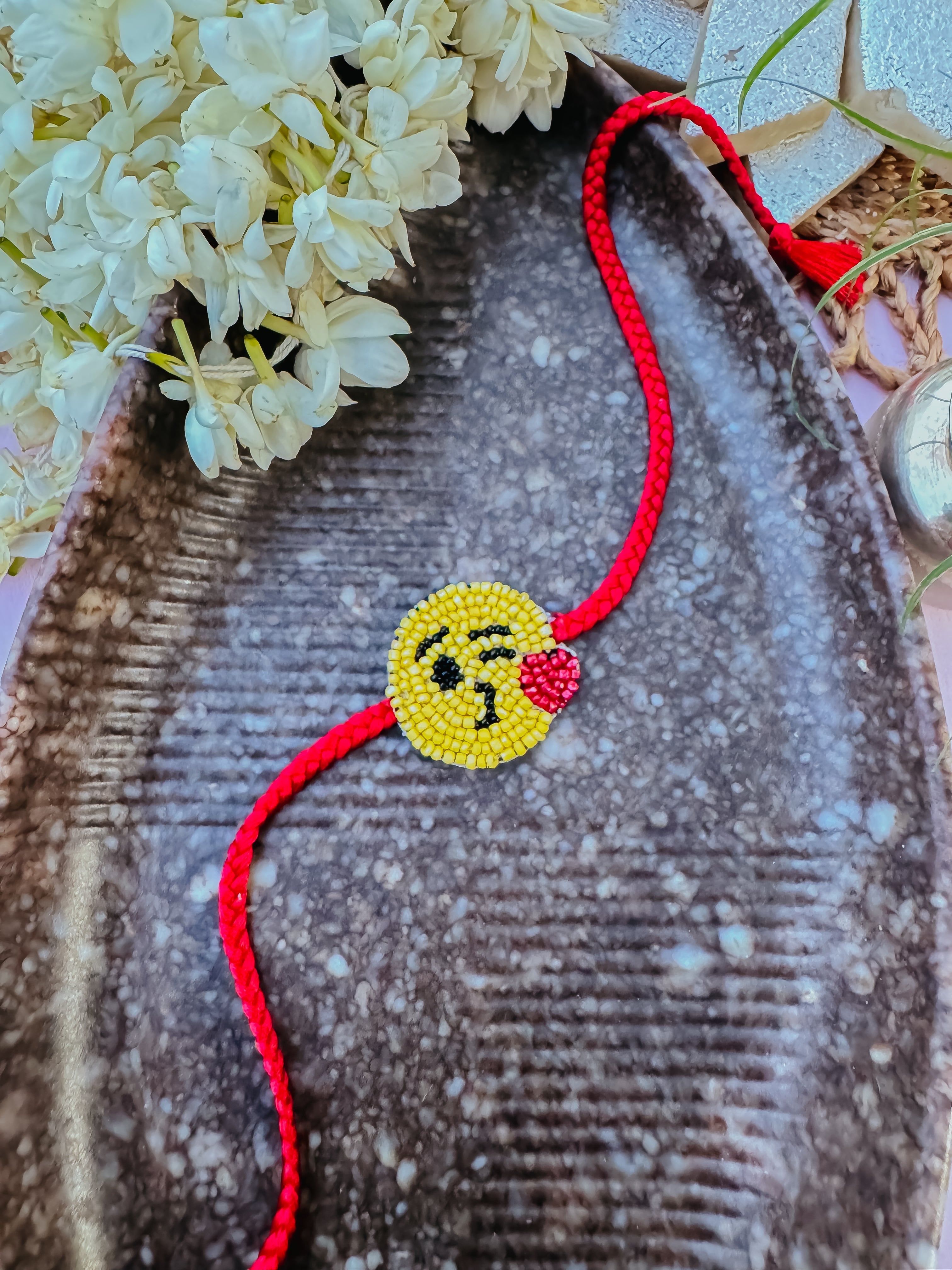 Emoji Kiss Handmade Rakhi