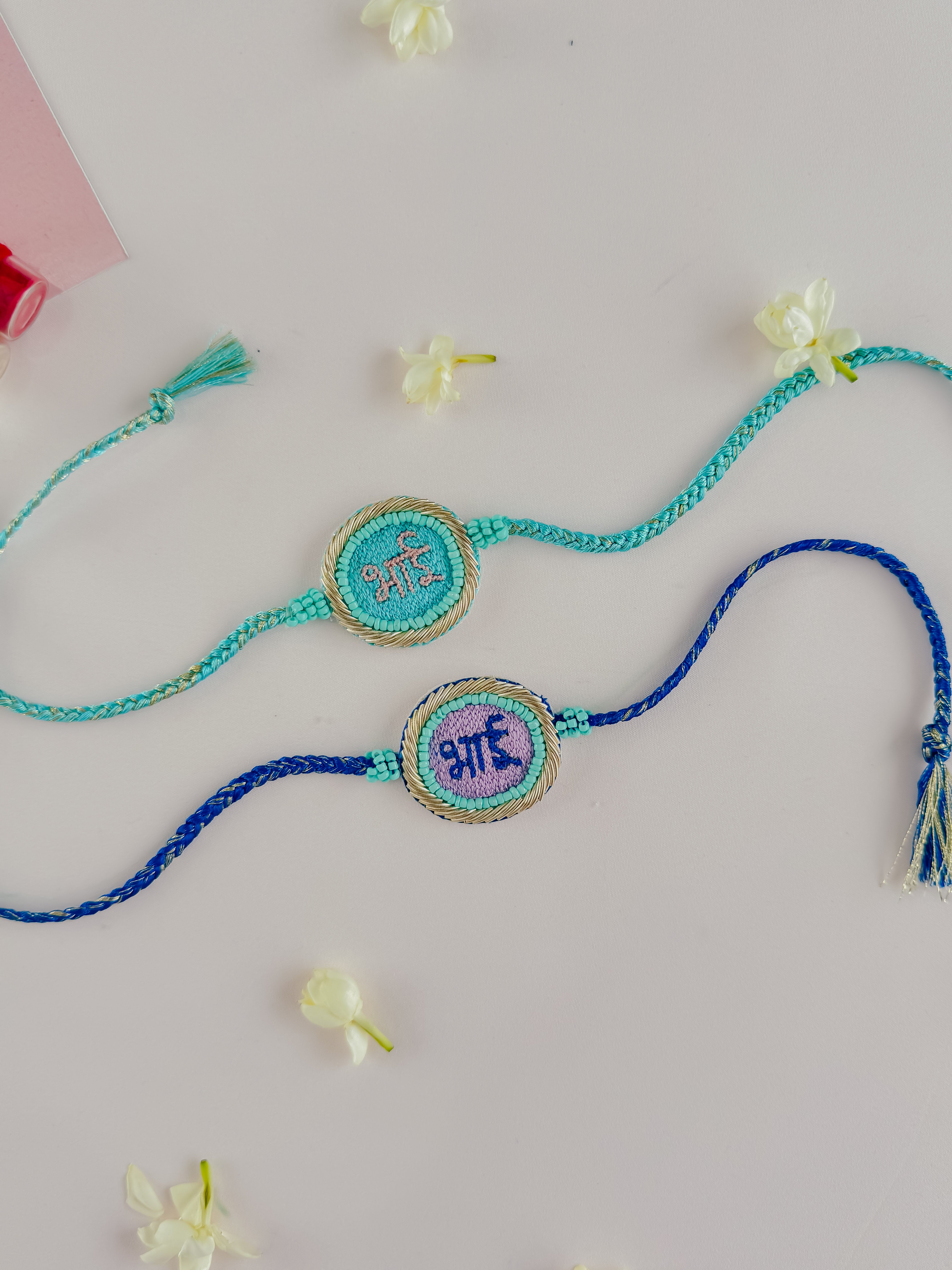 Set of 2- Bhai Goals Handmade Rakhi
