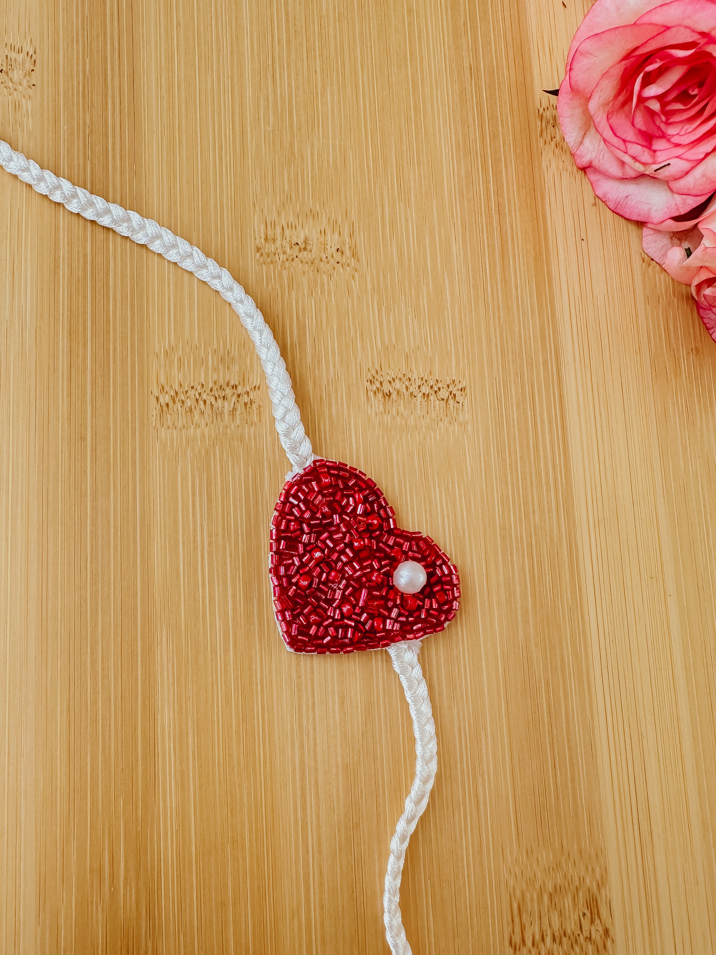 Red Love Bond Handmade Rakhi