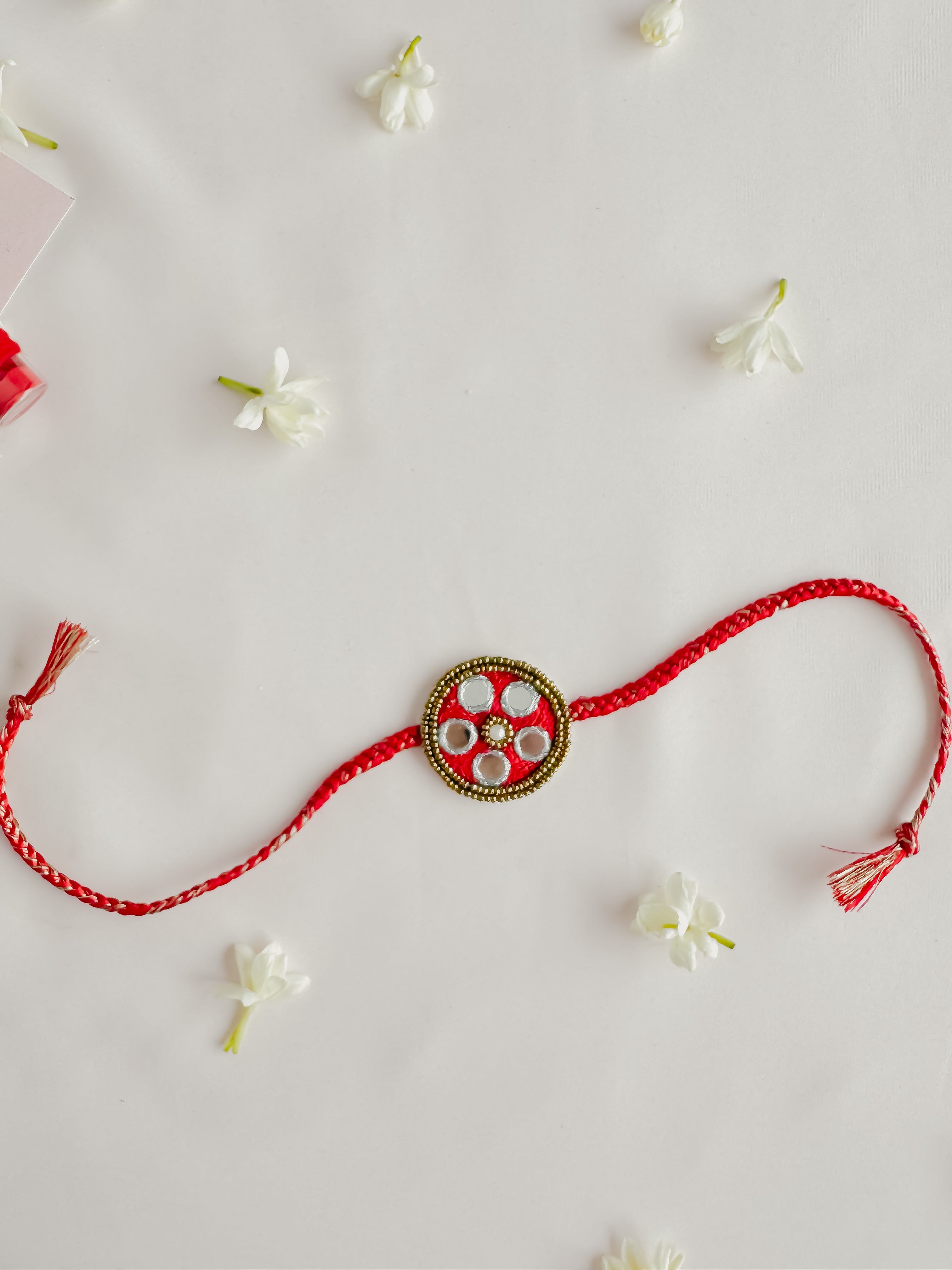 Mirror glow Handmade Rakhi