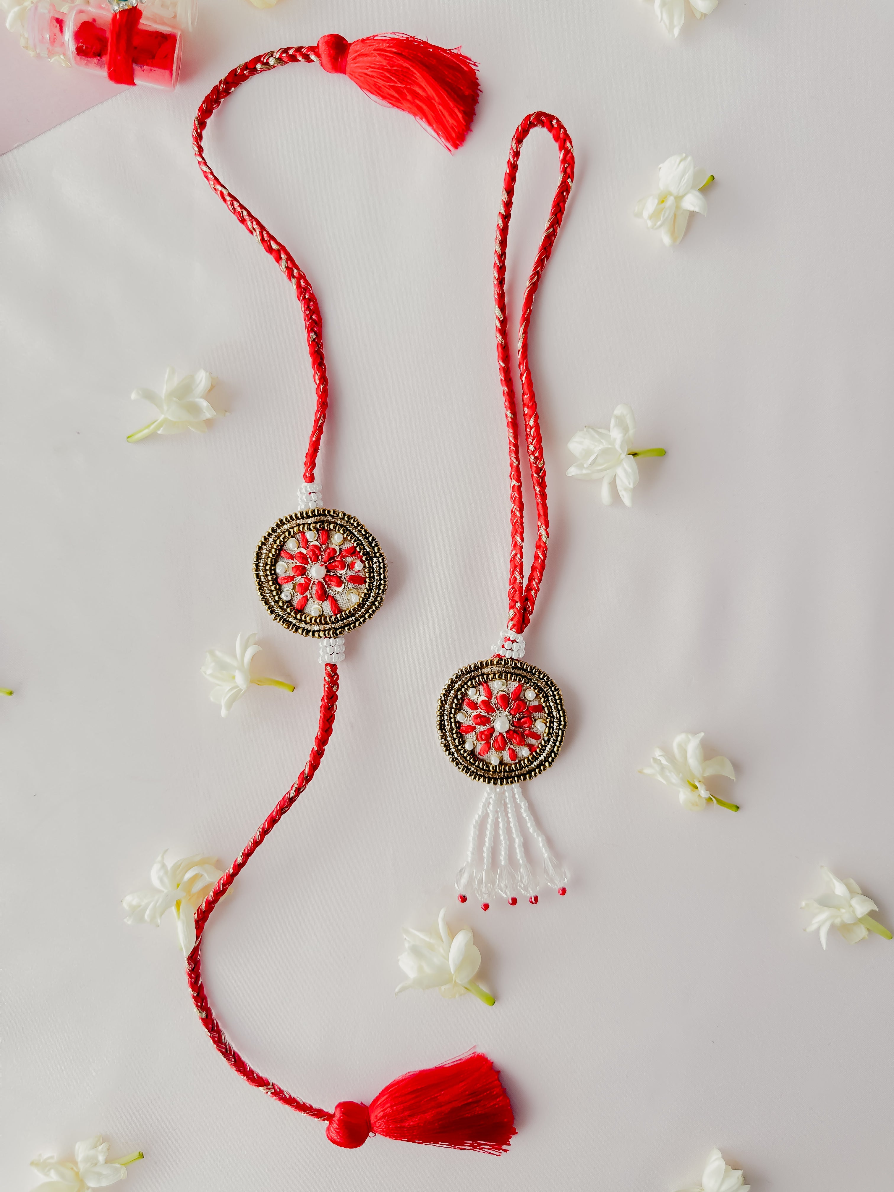 Crimson Thread Lumba Set Handmade Rakhi