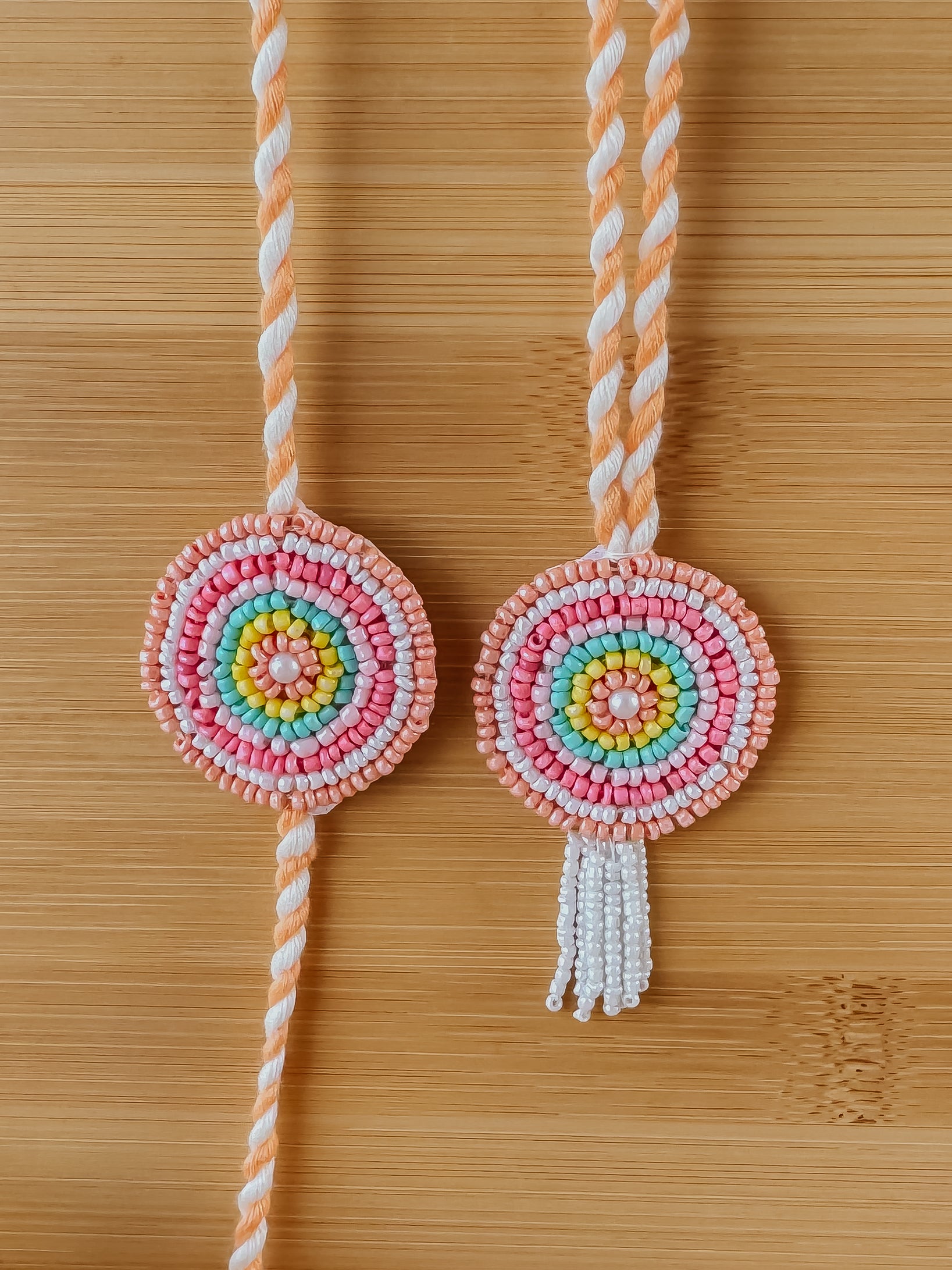 Color Wheel & Lumba Set Handmade Rakhi