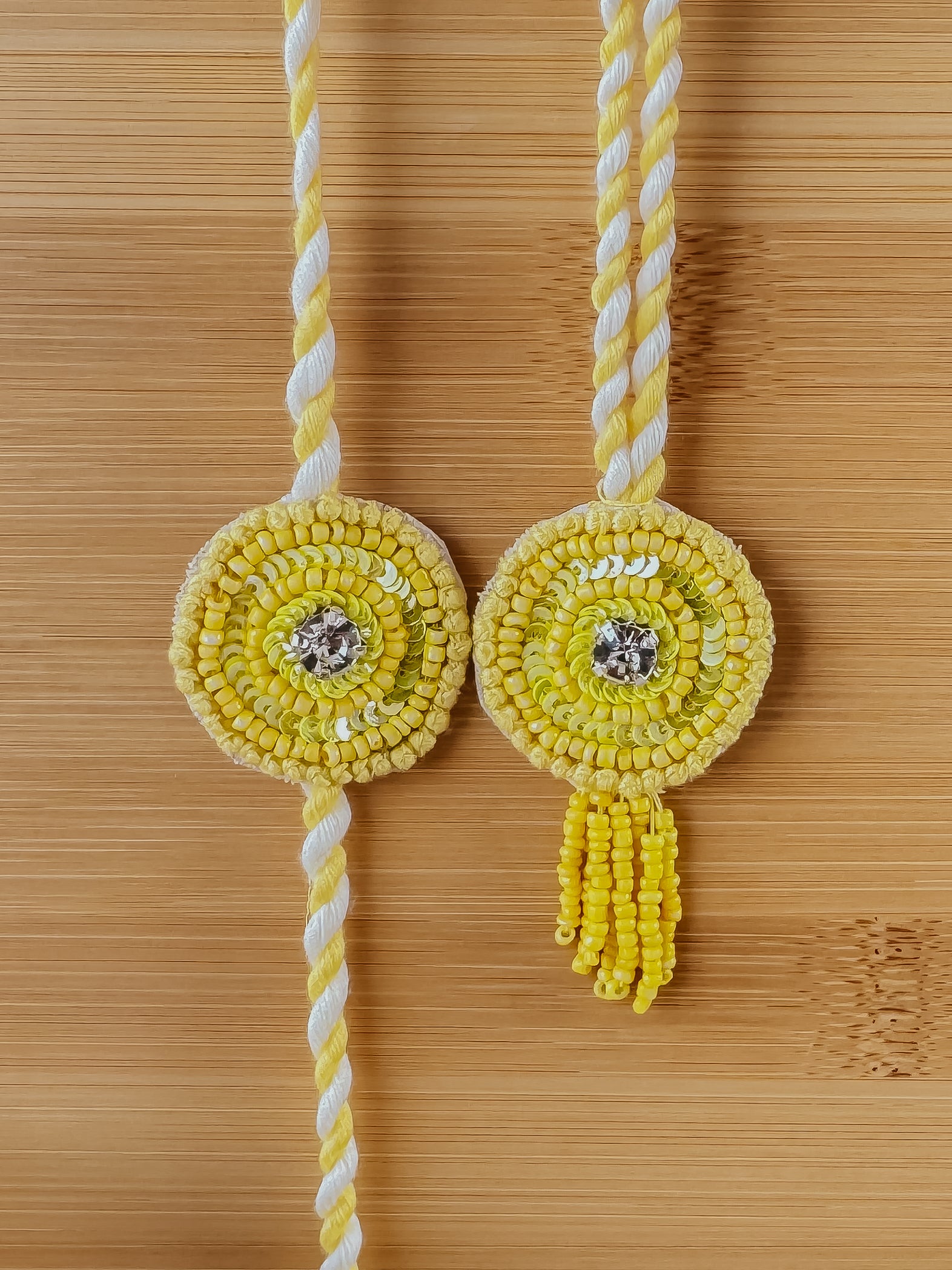 Sunshine Circle & Lumba Set Handmade Rakhi
