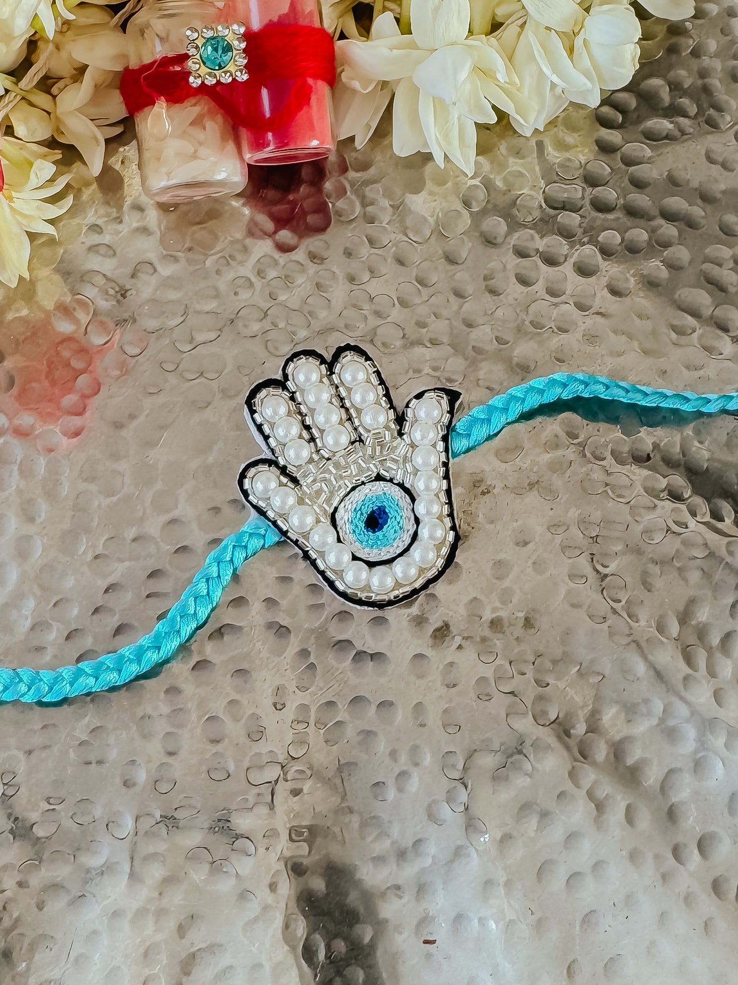 Hand of Evil Eye Protection Handmade Rakhi
