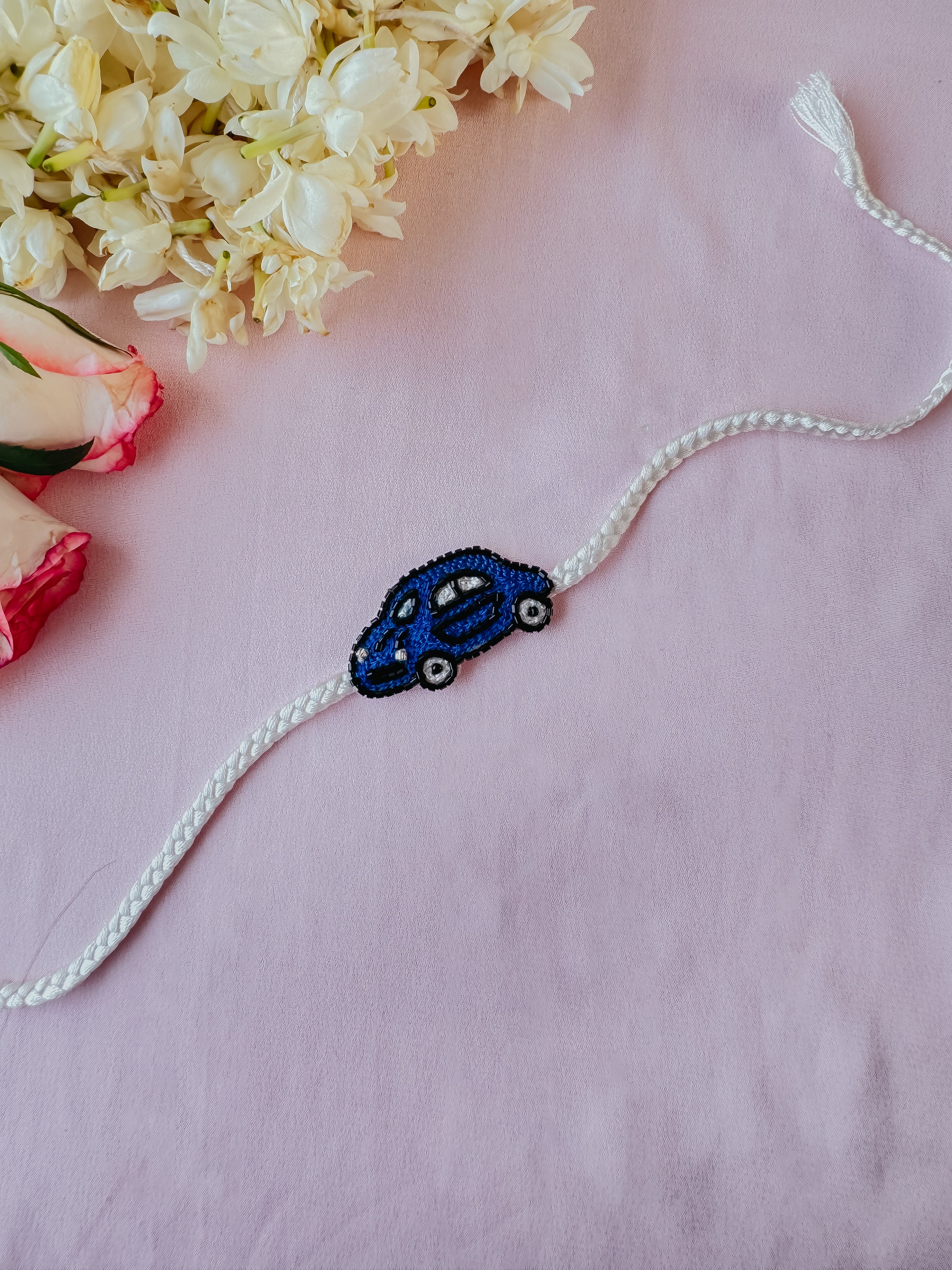 Car Lover's Blue Handmade Rakhi