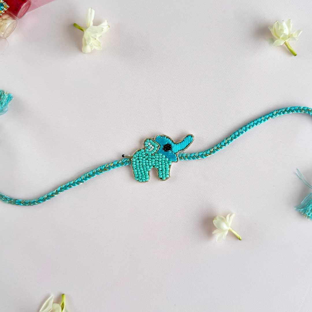 Blue Haathi Mera Saathi Handmade Rakhi