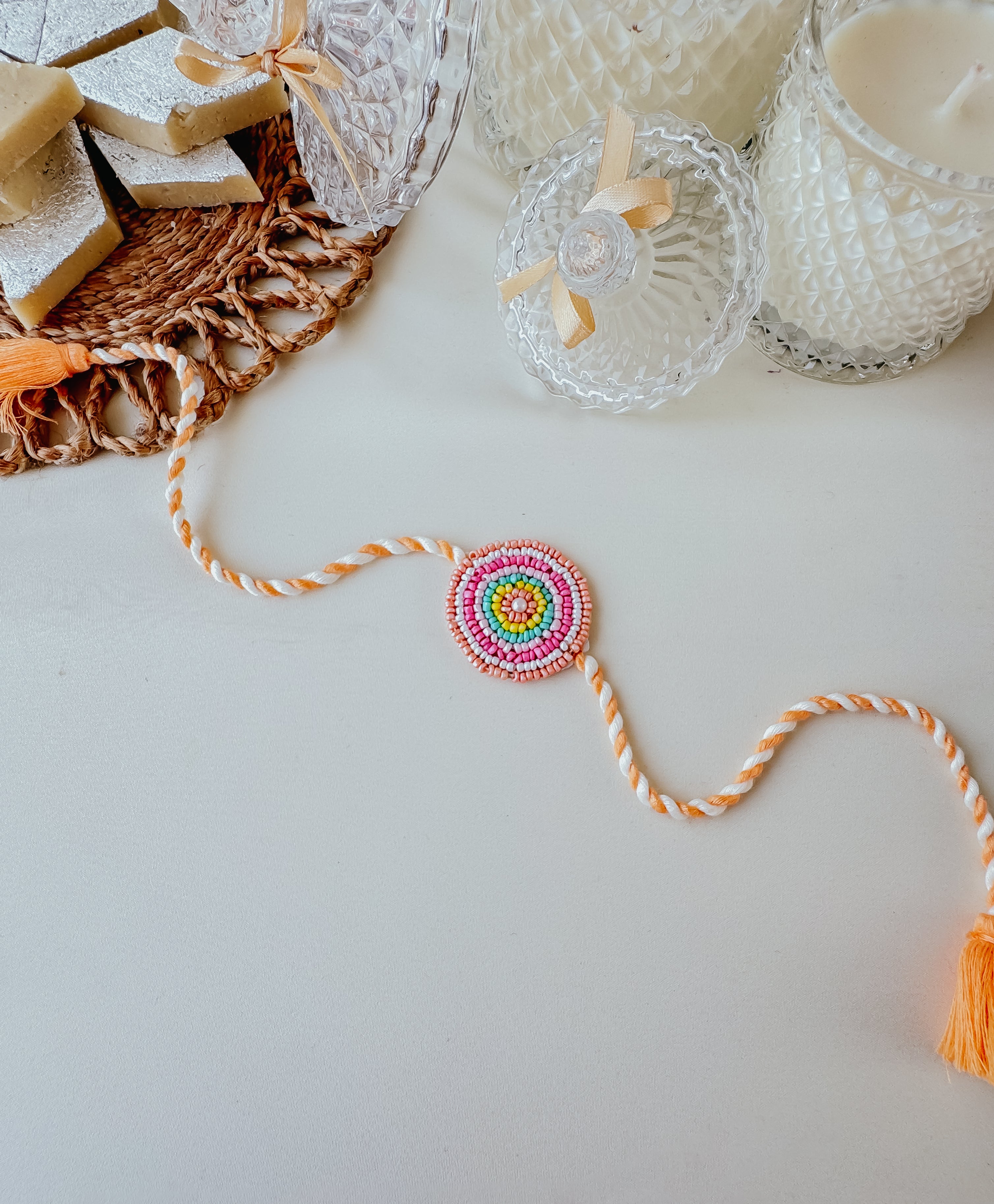 Color Wheel Handmade Rakhi