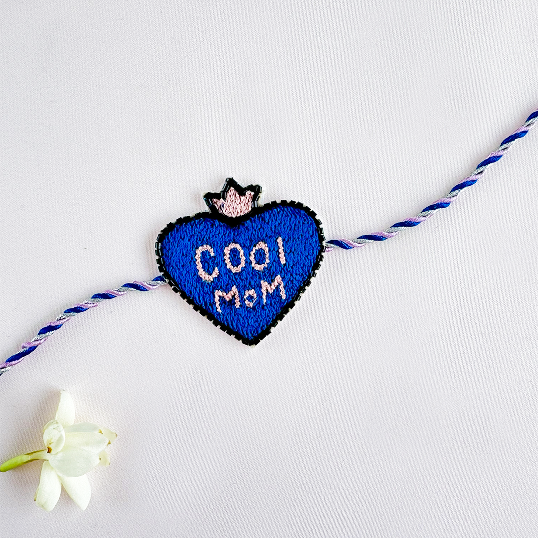 Crown Cool Mom Handmade Rakhi