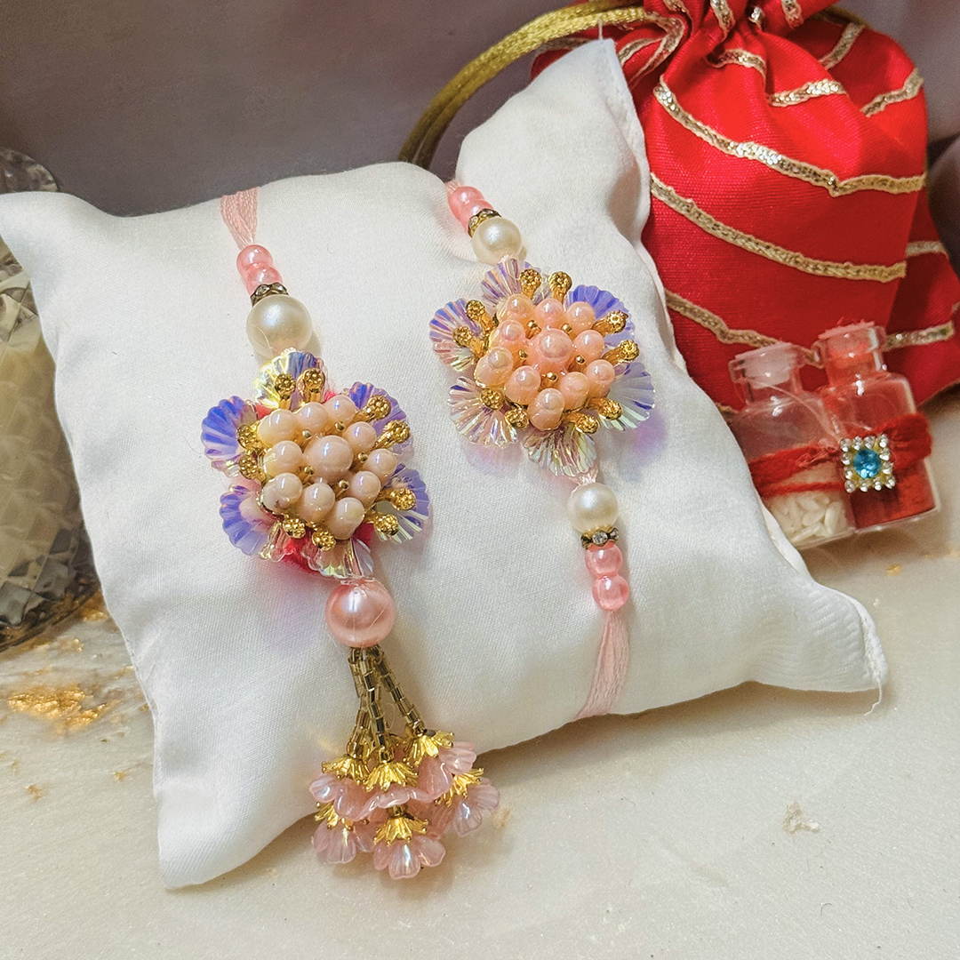 Peach Petal Glow Lumba Set