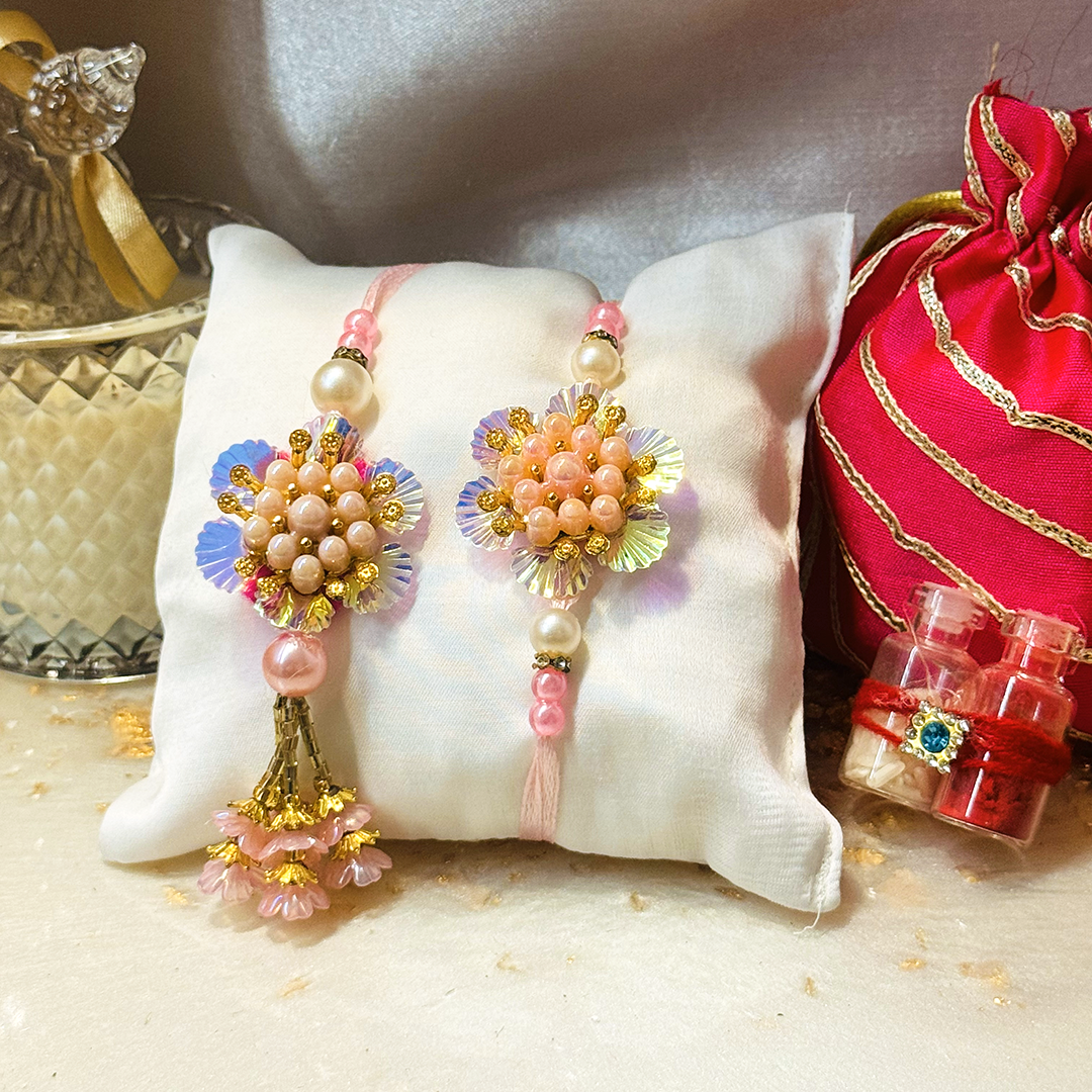 Peach Petal Glow Lumba Set